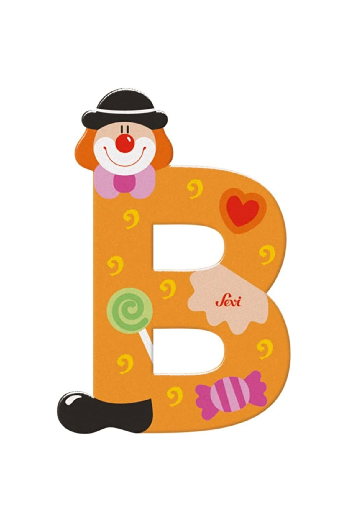 Kız Çocuk Oyuncak Erkek Çocuk Oyuncak Palyanço Ahşap Harf B Eğitici Oyuncaklar
