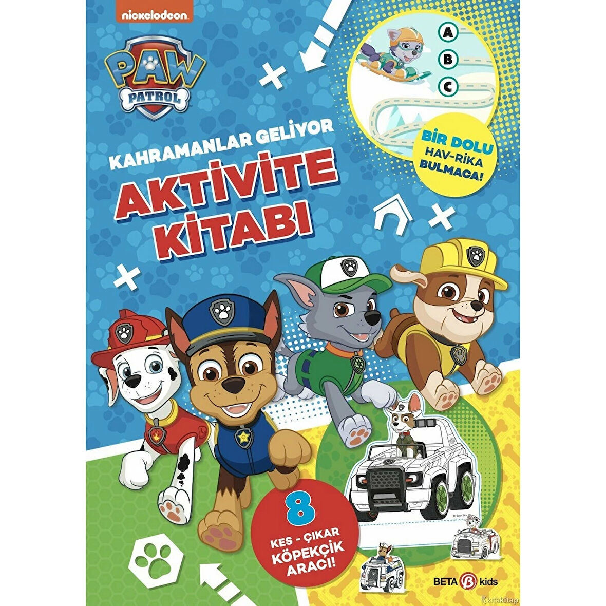 Eğlenceli Oyuncak Paw Patrol Araç Etkinlik Kitabı Kız Erkek Çocuk Eğitici