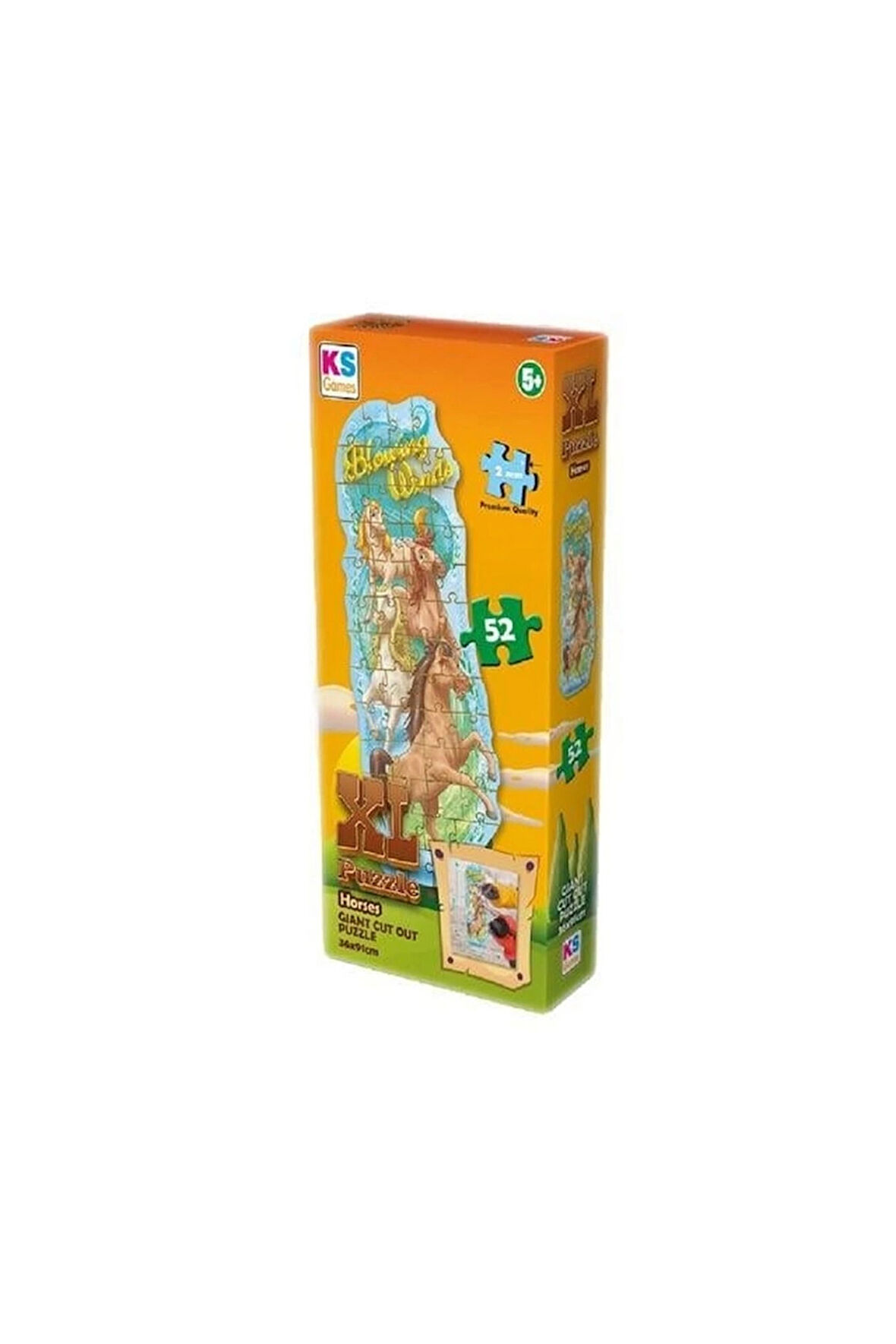 Kız Çocuk Oyuncak Erkek Çocuk Oyuncak Ks Games Horses XL Puzzle Eğitici Oyuncaklar