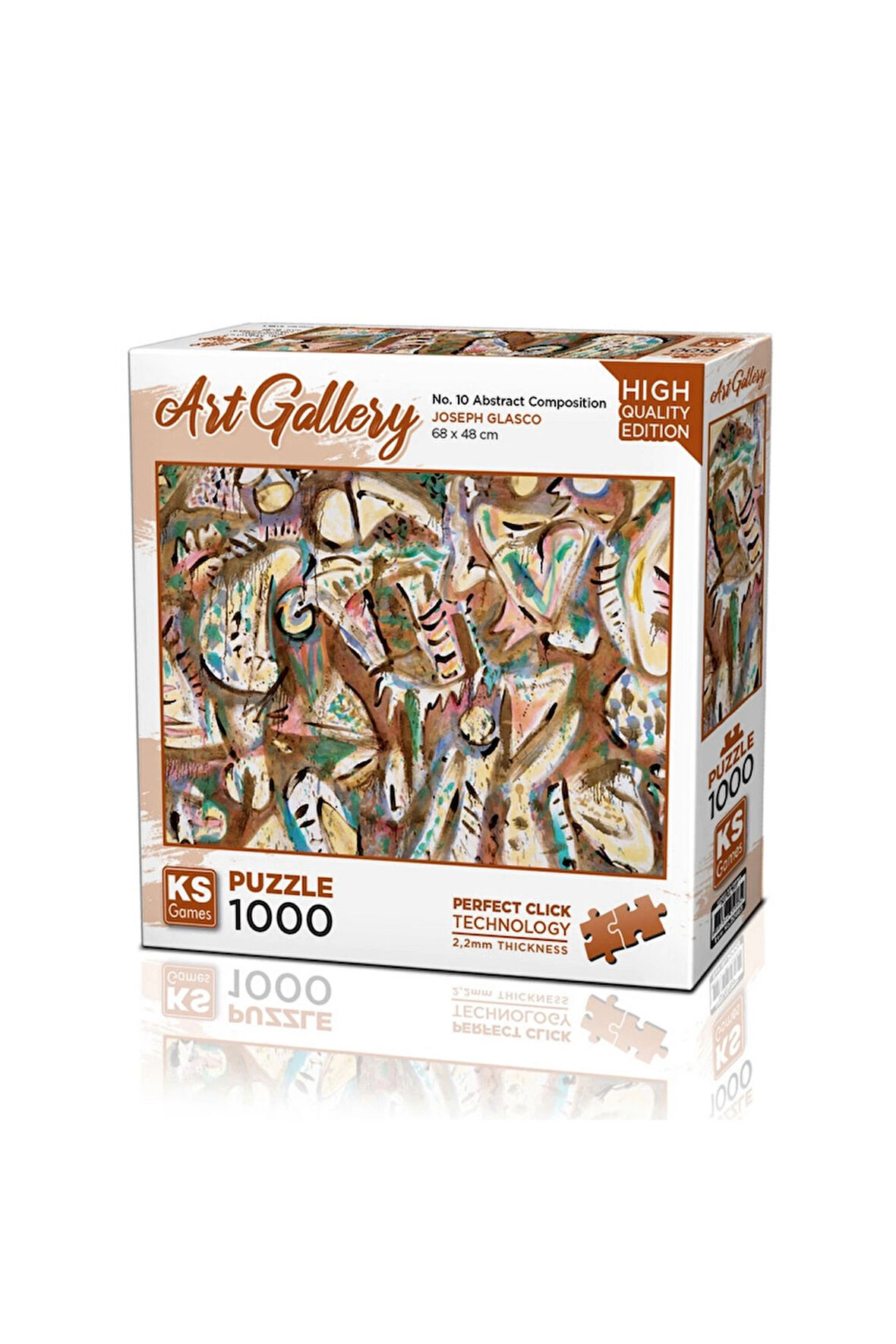Kız Çocuk Oyuncak Erkek Çocuk Oyuncak KS Games No.10 Abstract Composition Puzzle 1000 Parça 20663 Eğ