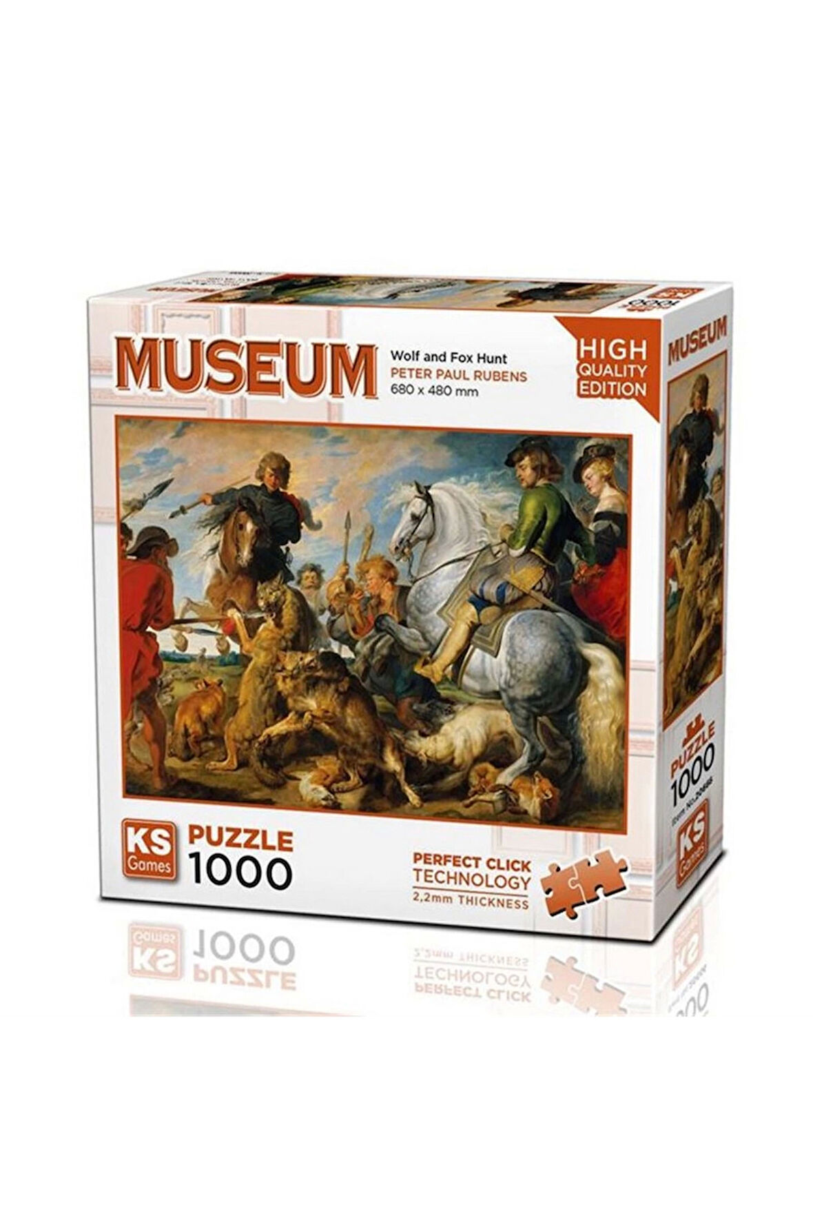 Kız Çocuk Oyuncak Erkek Çocuk Oyuncak Ks Games Wolf and Fox Hunt Puzzle 1000 Parça 20666 Eğitici Oyu