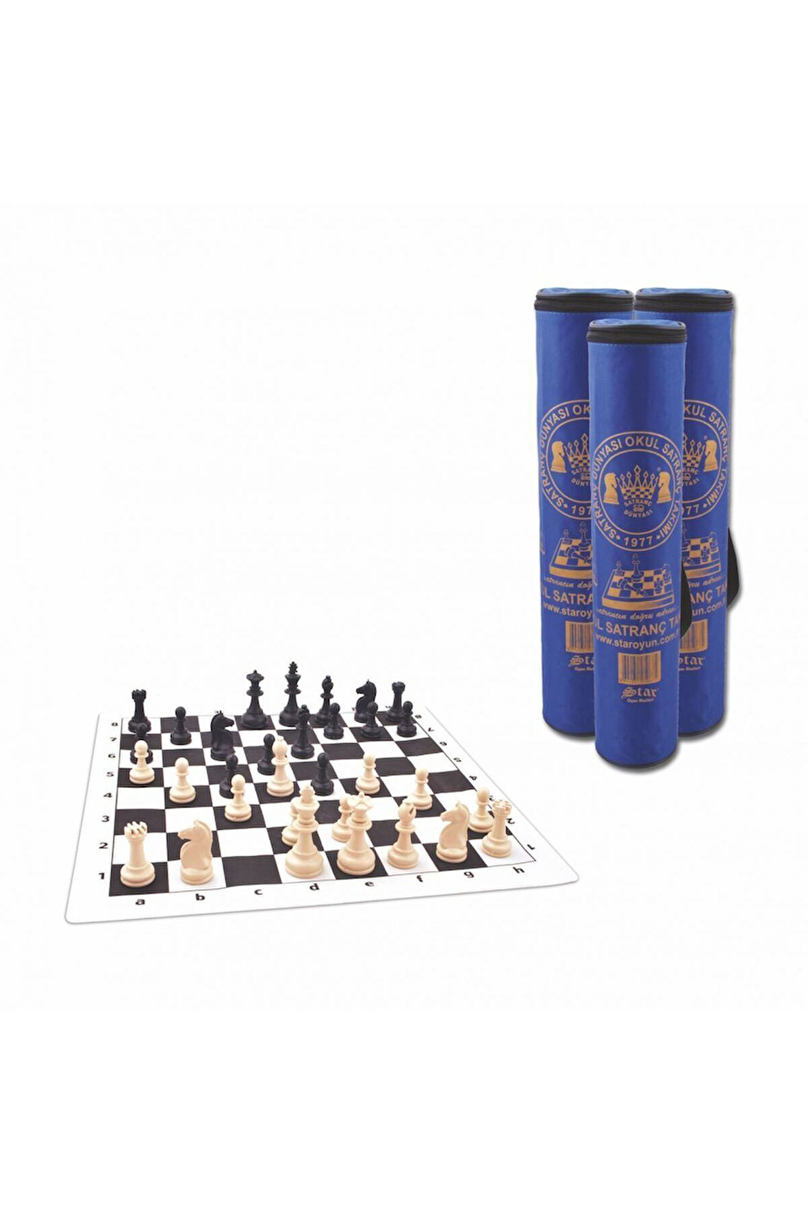 Kız Çocuk Oyuncak Erkek Çocuk Oyuncak 1050651 Okul Satranç Takımı-Bez Çantalı ,Starokey Eğitici Oyun