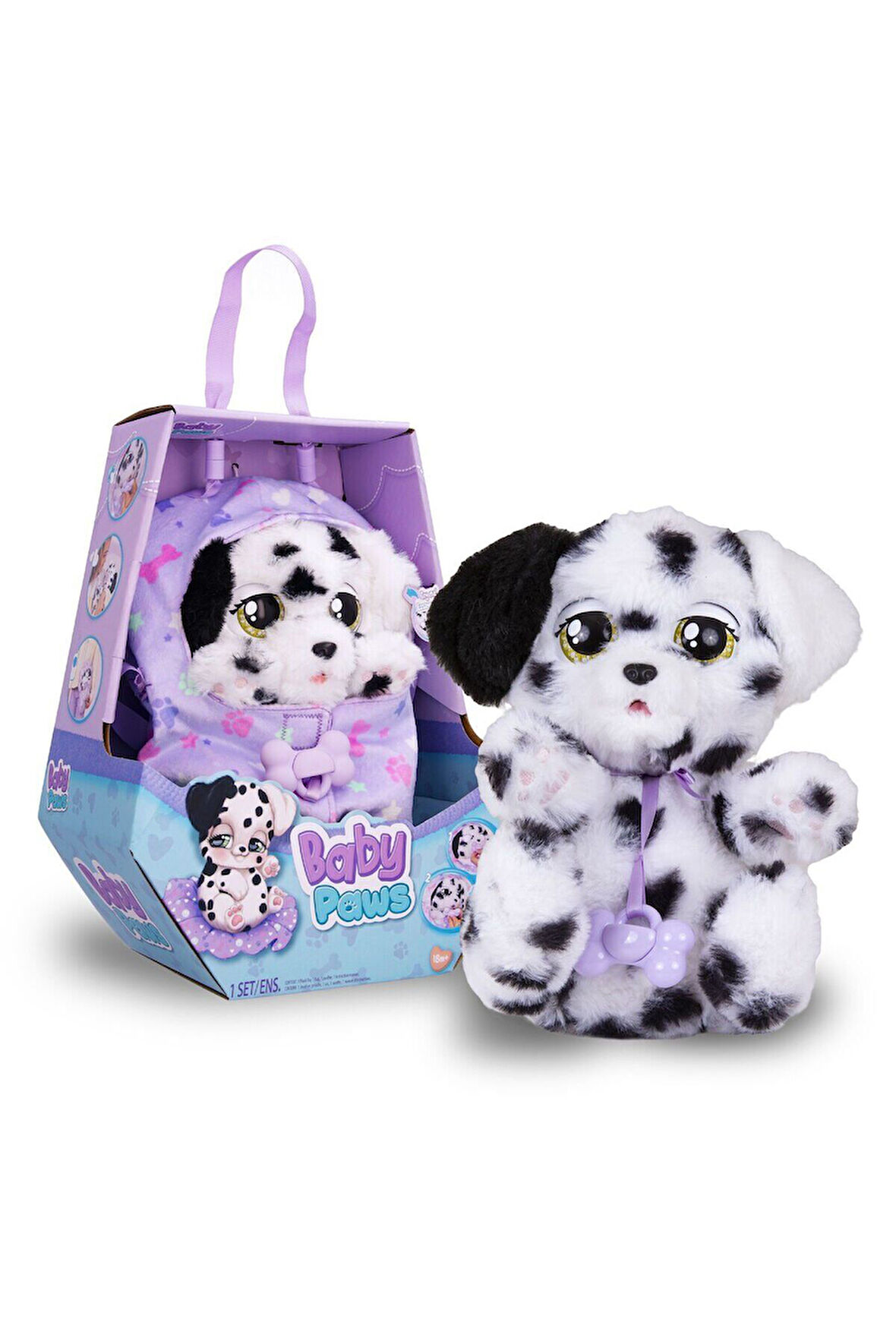 Öğretici Eğitici Oyuncaklar BAW08000 Baby Paws Sesli Dalmaçyalı 20cm Peluş Kız Erkek Çocuk Oyuncak