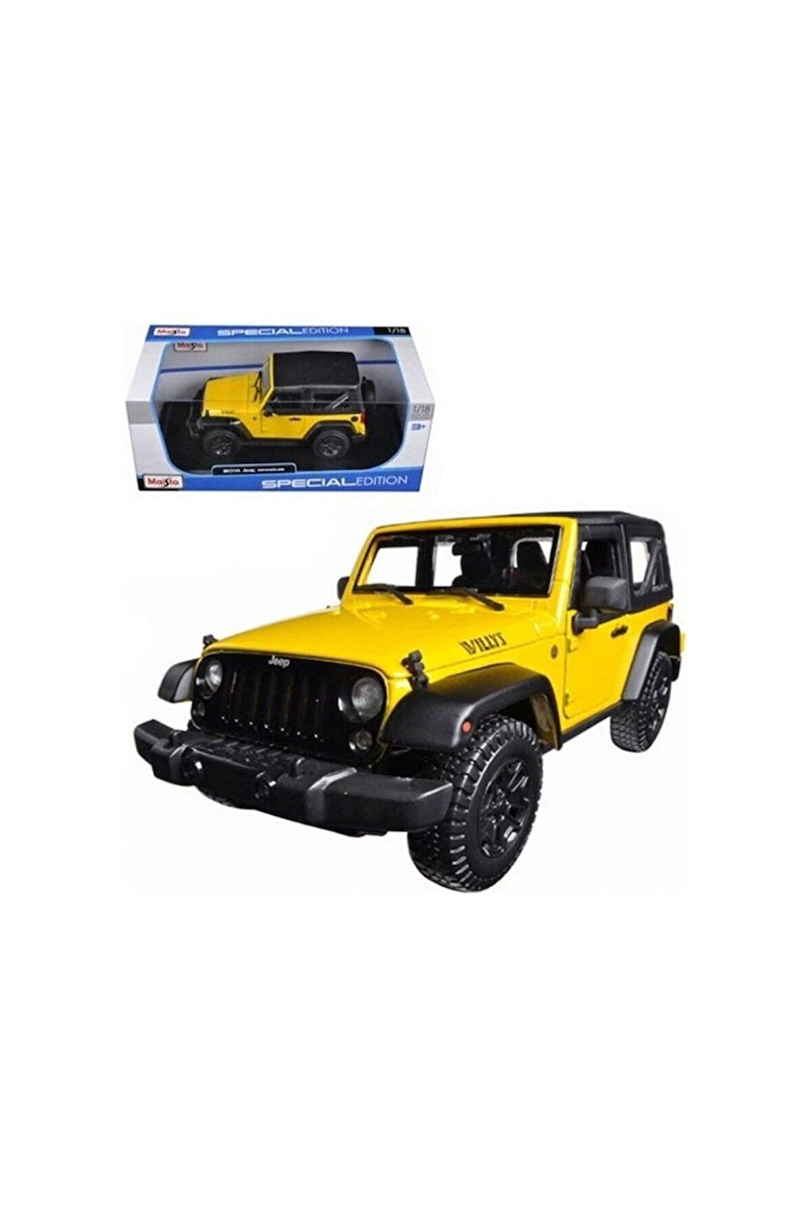 Kız Çocuk Oyuncak Erkek Çocuk Oyuncak MAIS 31676 Maisto 2014 Jeep Wrangler 1:18 Special Edition Mode