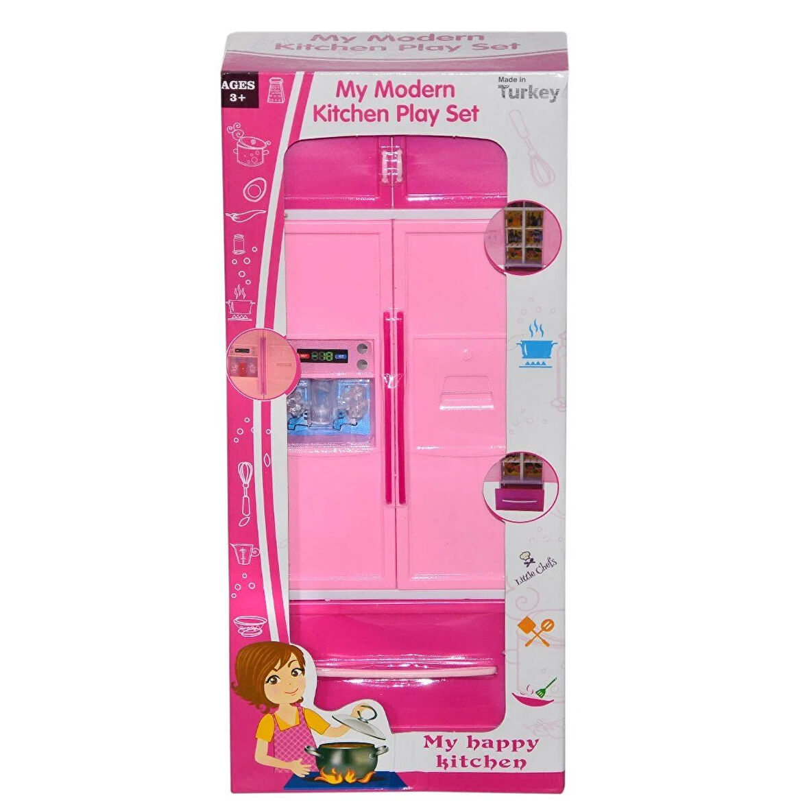 Öğretici Oyuncak 02301 Oydaş, My Happyy Kitchen Buzdolabı Kız Erkek Çocuk Eğitici