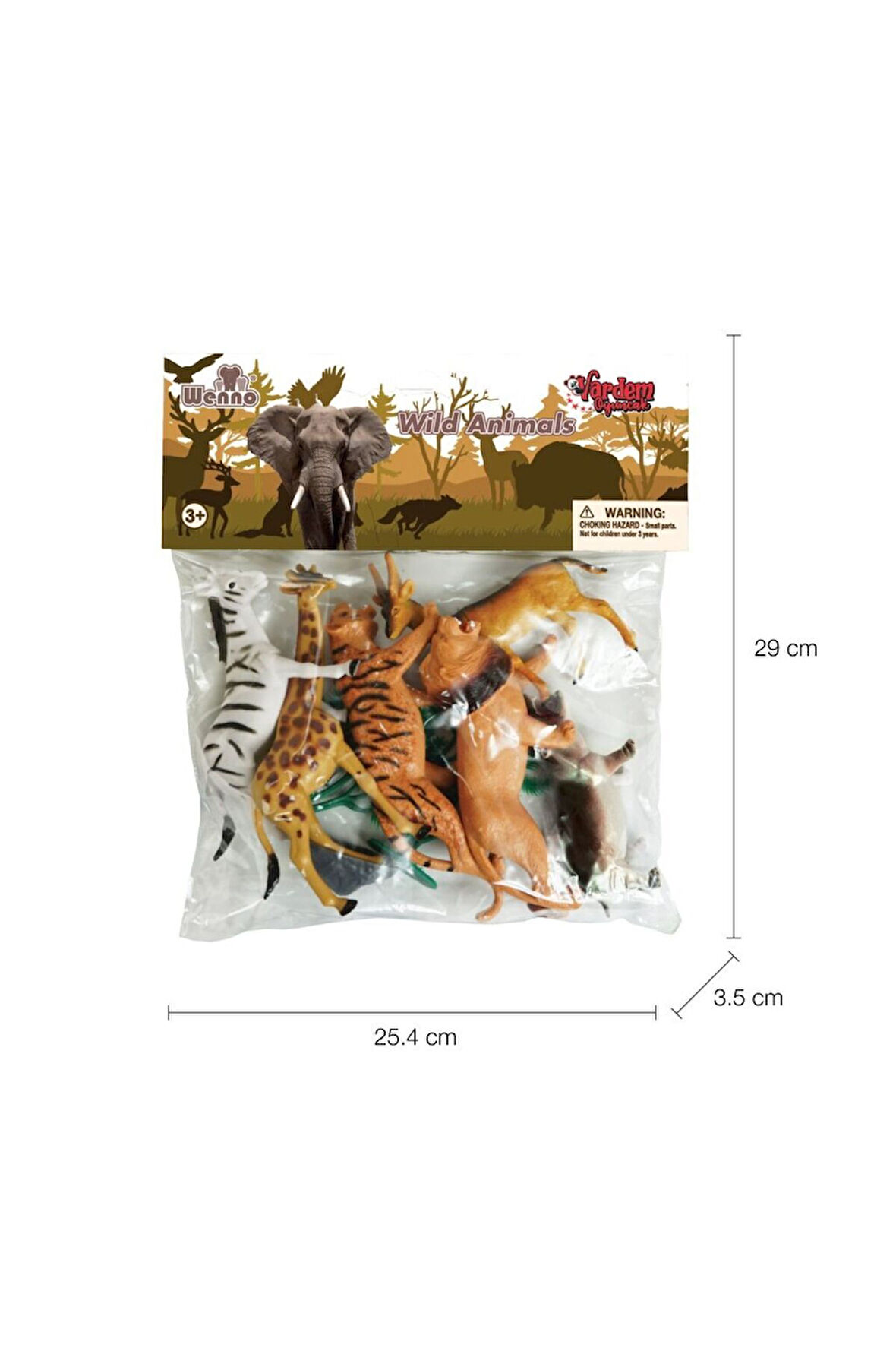 Kız Çocuk Oyuncak Erkek Çocuk Oyuncak 9115,9116,9117 Poşette 9 parça Hayvan Seti Eğitici Oyuncaklar