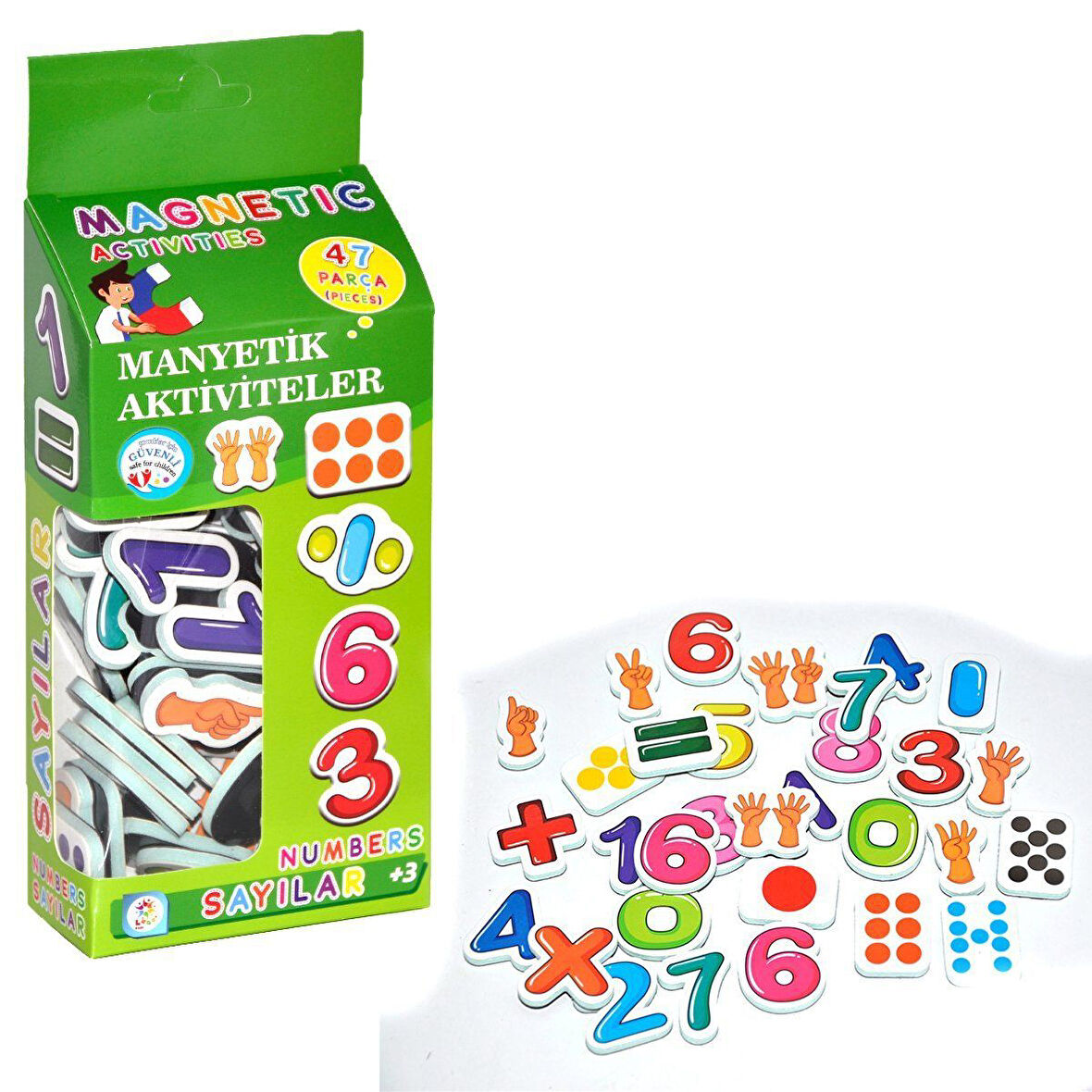 Kız Erkek Çocuk Oyuncak LC7155 Laço, Manyetik Aktiviteler - Sayılar / +3 yaş Kız Erkek Çocuk Eğitici Eği