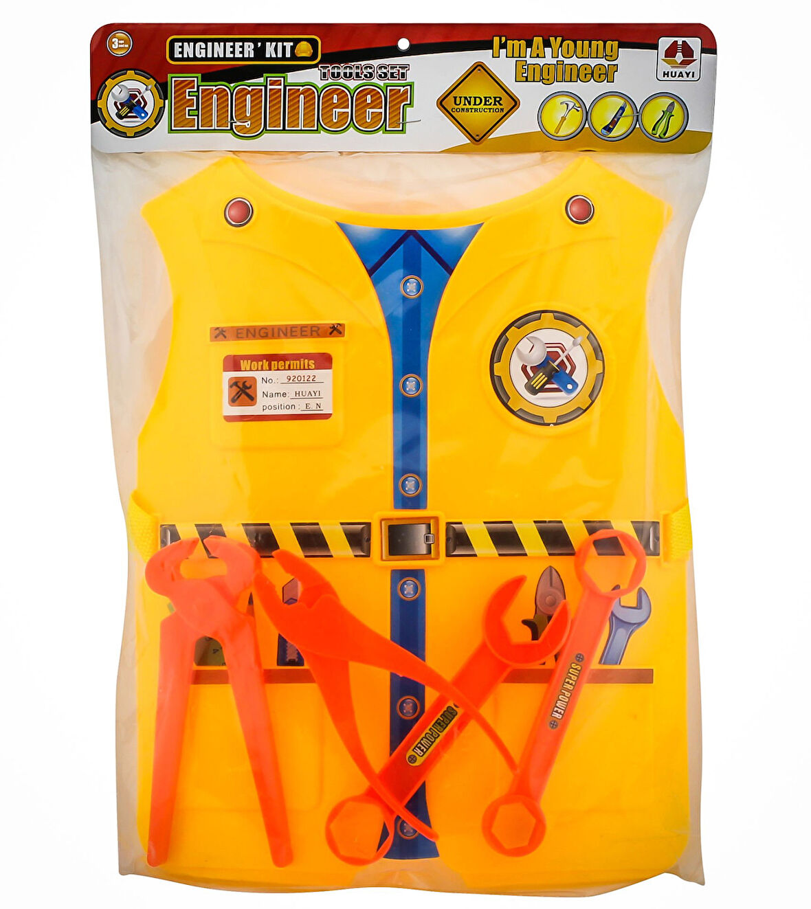 Öğretici Oyuncak Plastik Kostümlü Mühendis Seti Kız Erkek Çocuk Eğitici