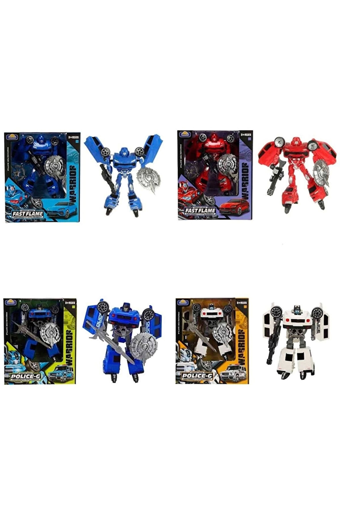 CEYLAN ADAM 5039 SUN-YFN-ROBOT TRANSFORMER POLICE-G/FAST FLAME 2R 2A