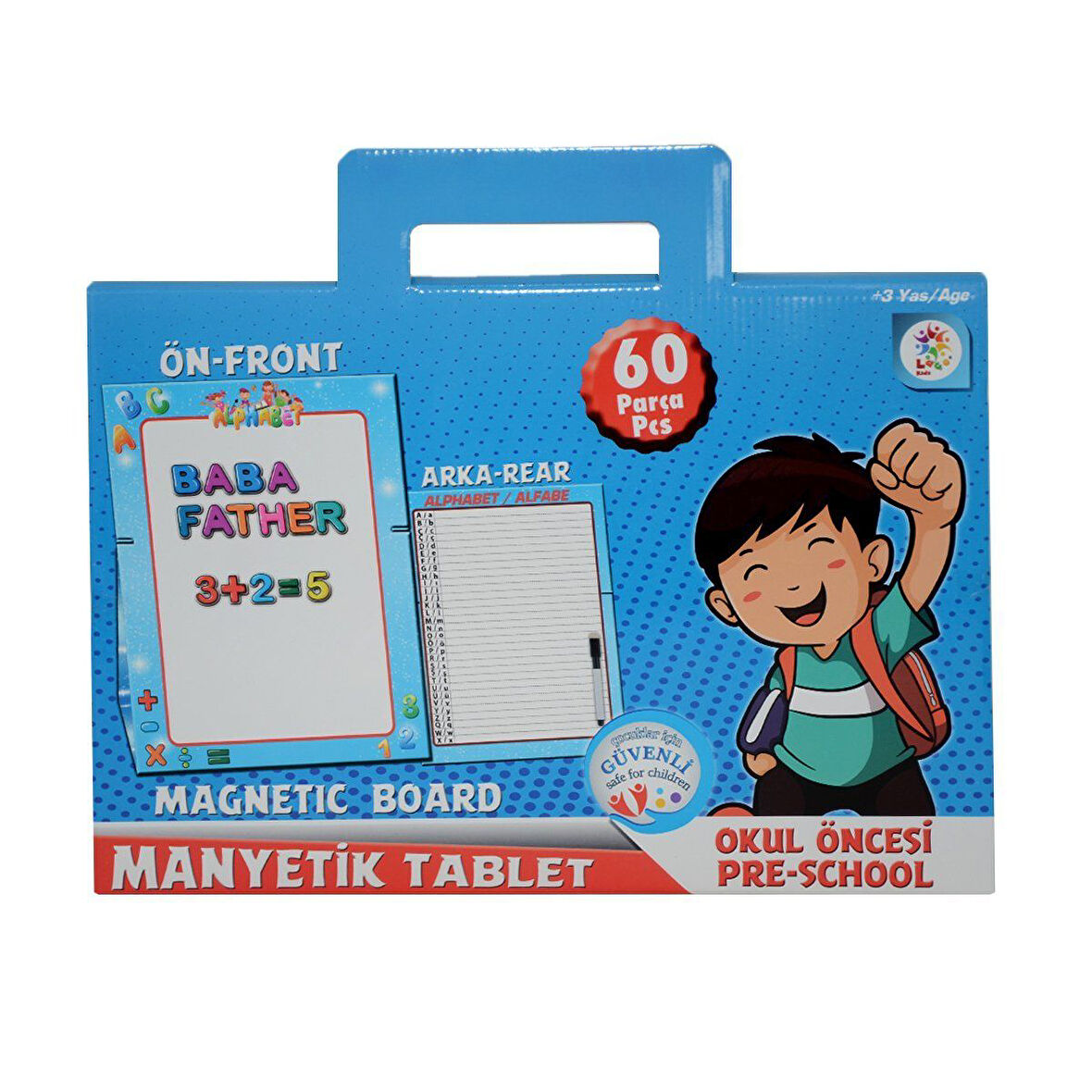 Eğitici Oyuncak LC7165 MANYETİK TABLET MAVİ Kız Erkek Çocuk Eğitici