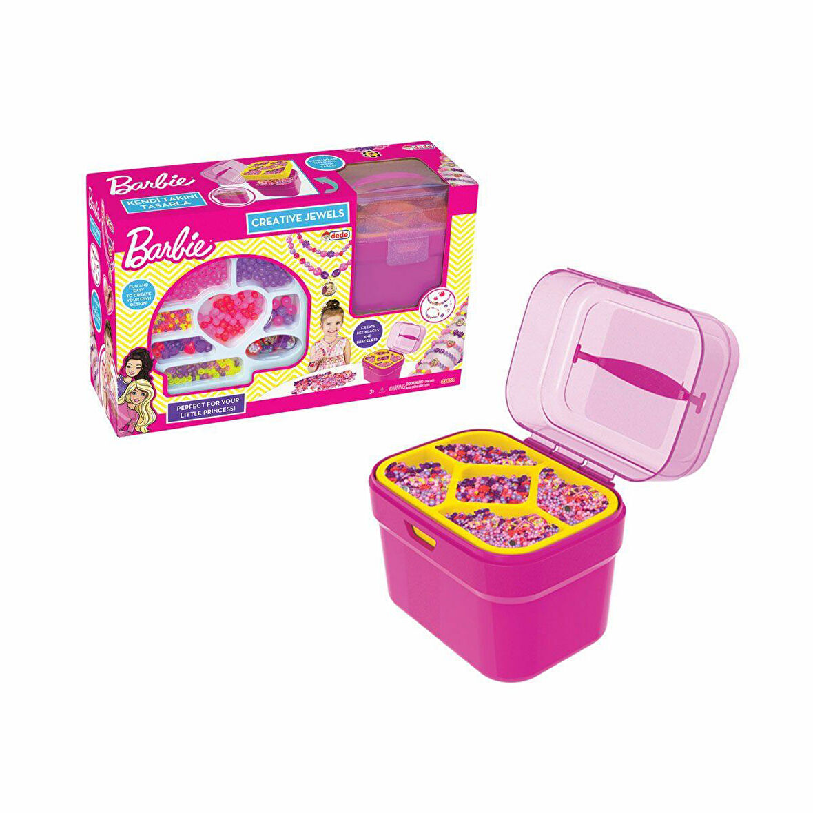 Öğretici Oyuncak 03659 Barbie Sepetli Takı Seti Kız Erkek Çocuk Eğitici