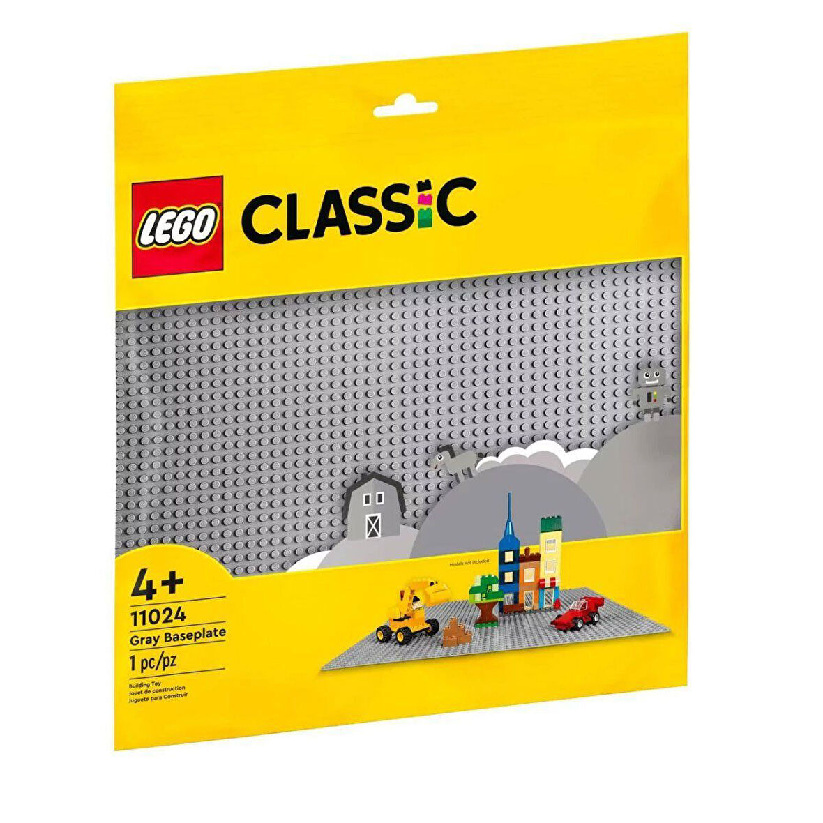 Eğitici Oyuncak 11024 Lego Classic Gri Taban 1 parça +4 yaş Kız Erkek Çocuk Eğitici Eğitici Oyun