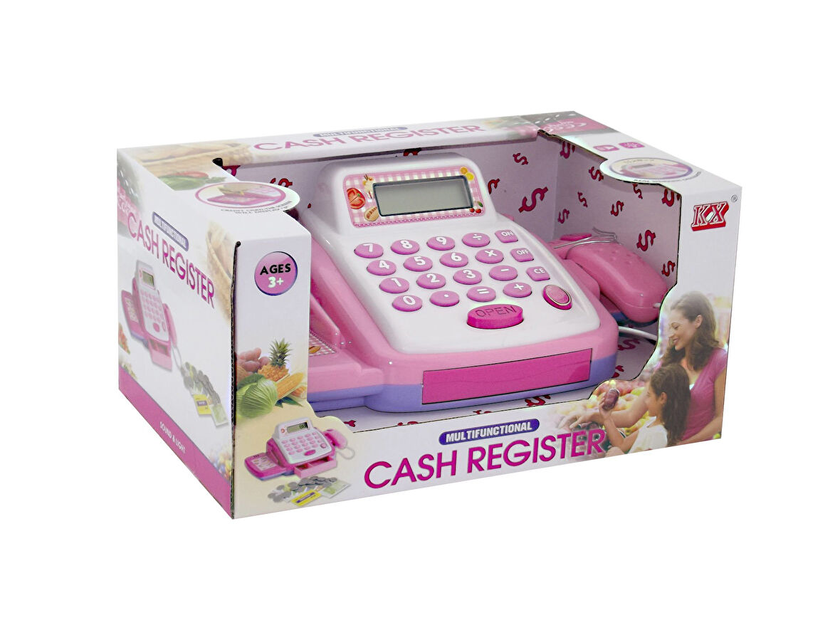 Kız Erkek Çocuk Oyuncak Pembe Yazar Kasa Kız Erkek Çocuk Eğitici
