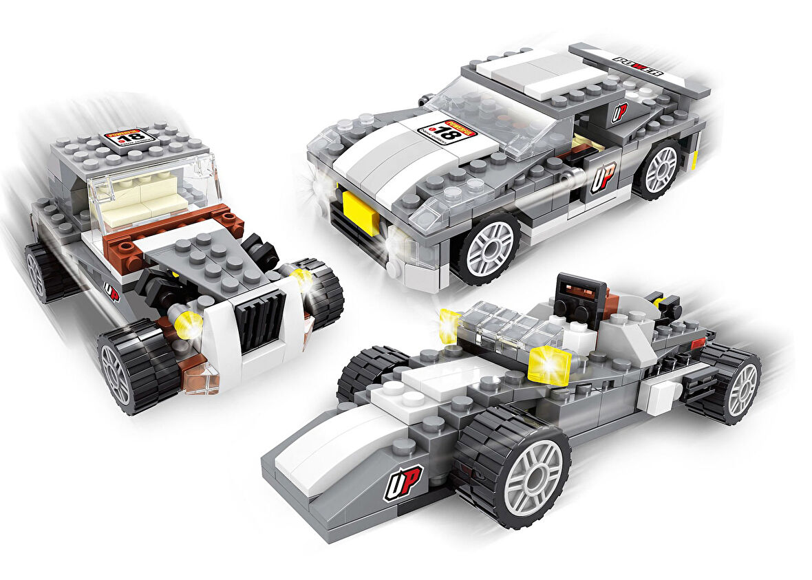 Eğitici Oyuncak Ausini 3İn1 City Seti 178 Parça Kız Erkek Çocuk Eğitici