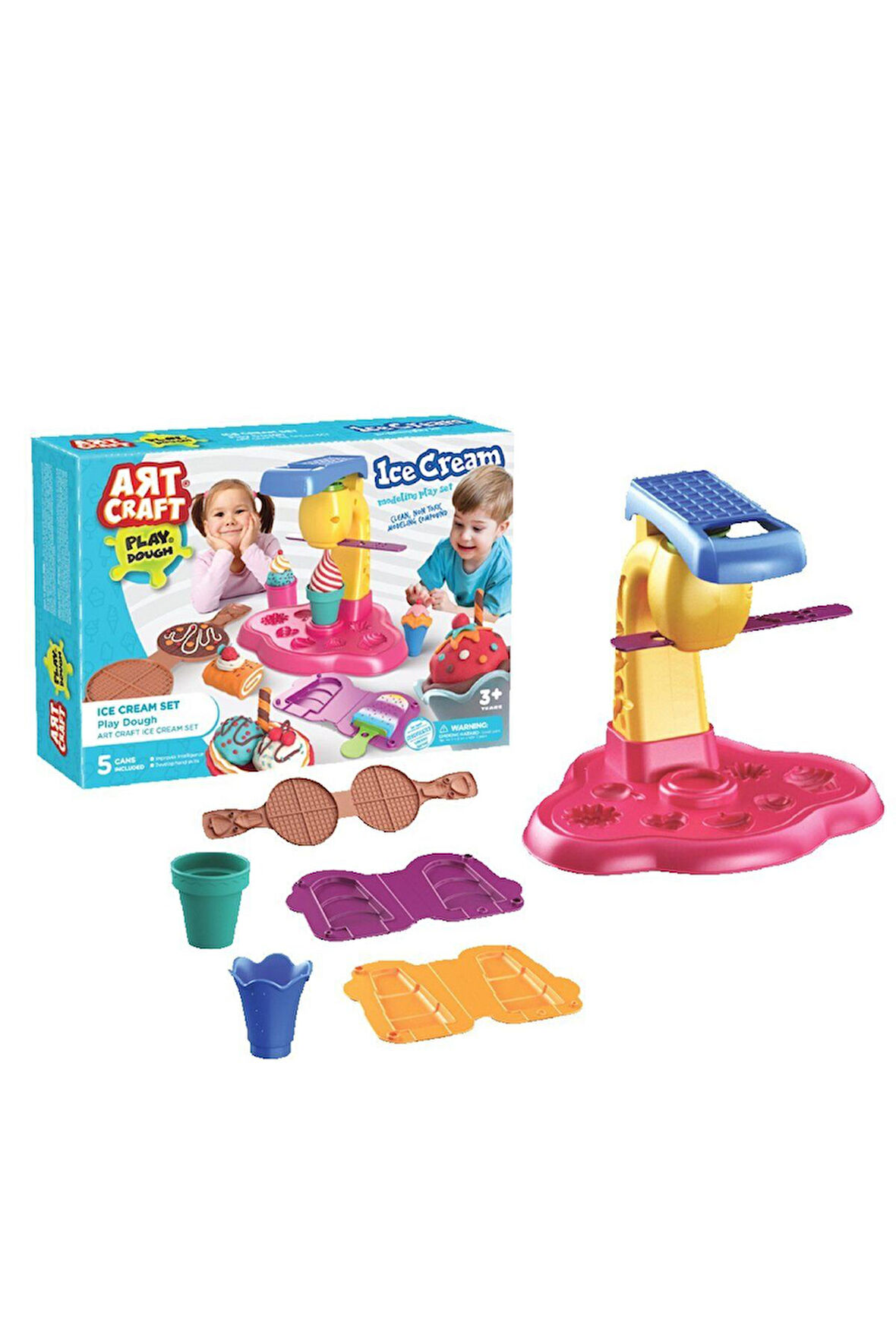 Kız Çocuk Oyuncak Erkek Çocuk Oyuncak 03489 Dede, Dondurma Oyun Hamur Seti / +3 yaş Eğitici Oyuncakl