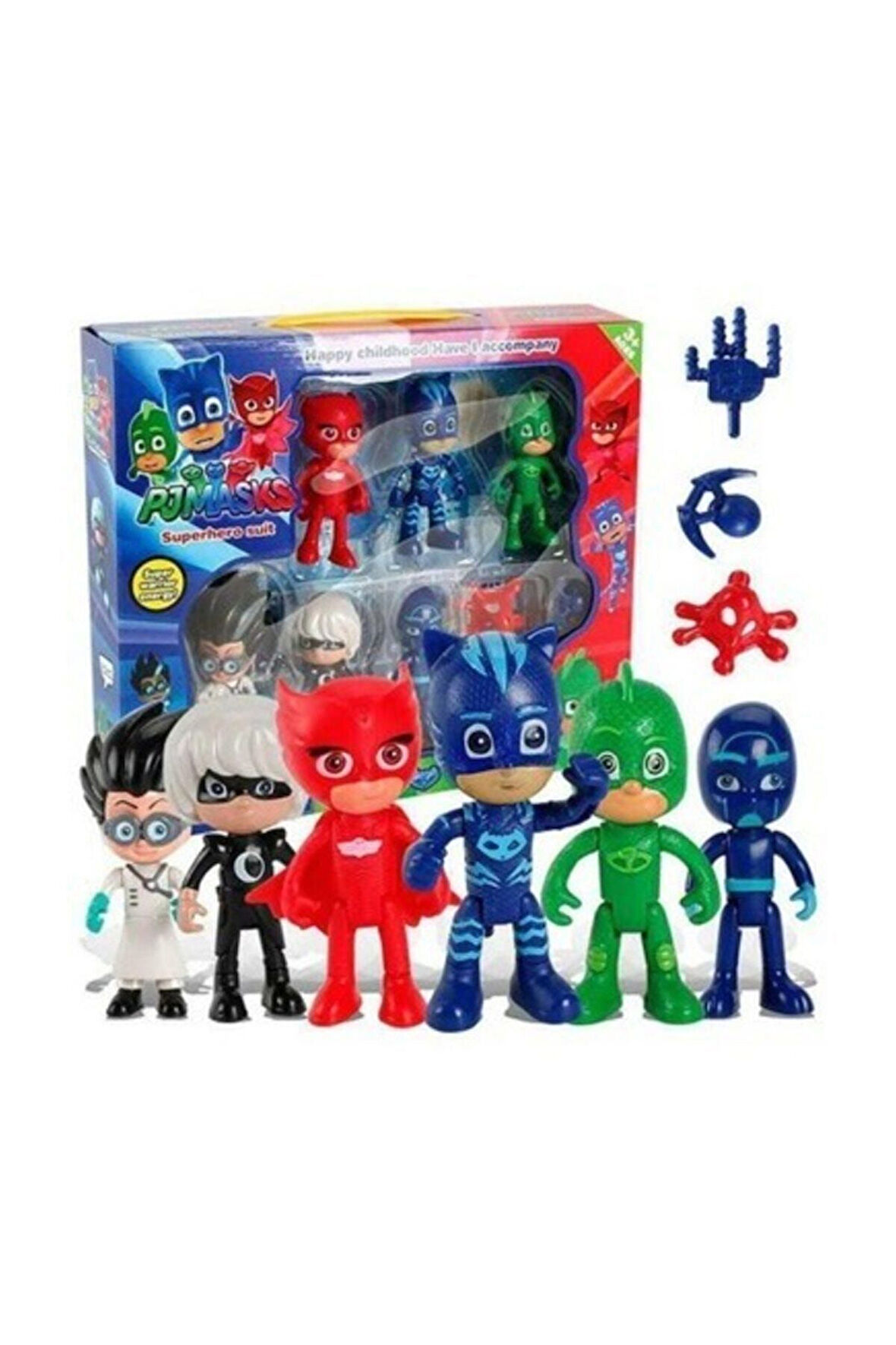 Eğitici Öğretici Çocuk Oyuncaklar 10 Lu Pijamaskeliler Figür Seti