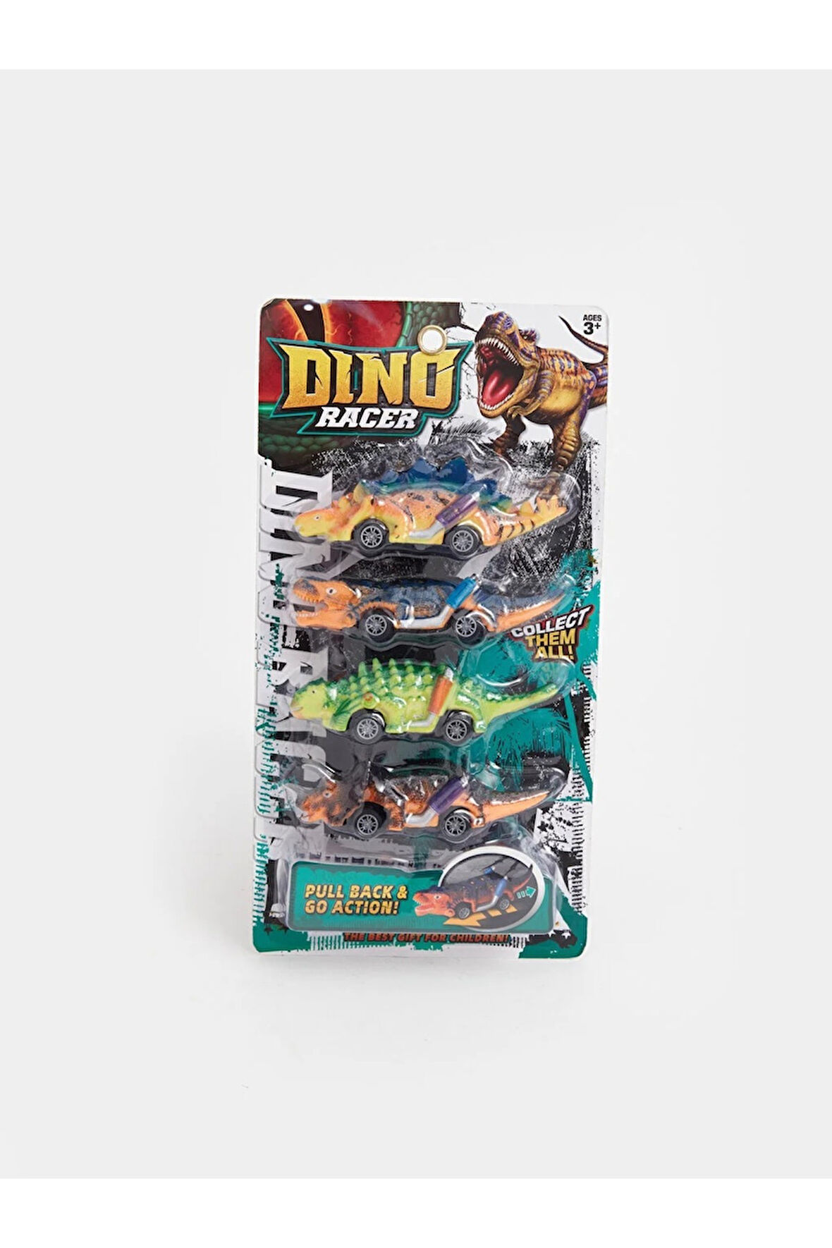 Eğitici Öğretici Çocuk Oyuncaklar 4'LÜ Oyuncak Dinazor Arabalar