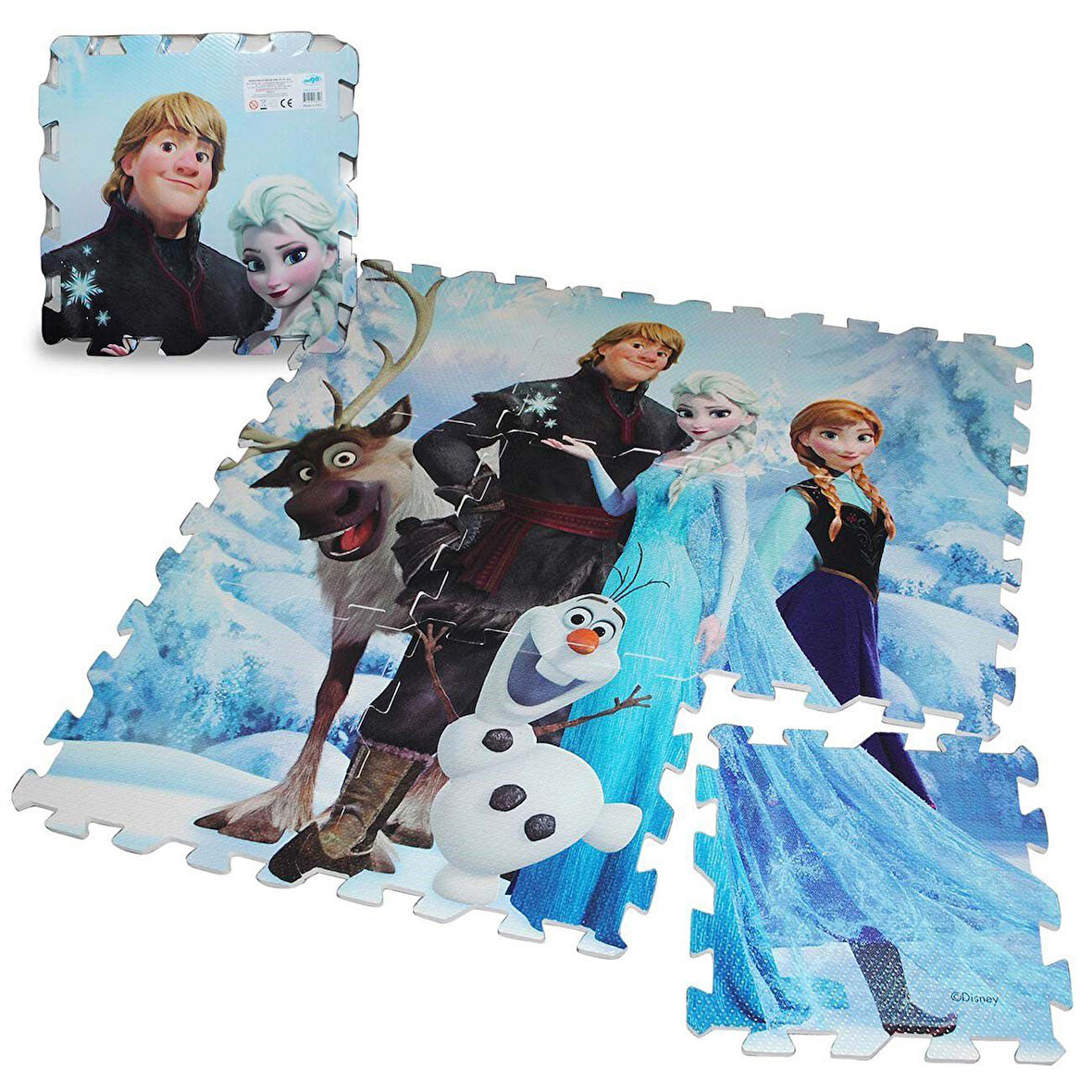 Eğitici Oyuncak Disney Frozen Eva Yer Matı Kız Erkek Çocuk Eğitici