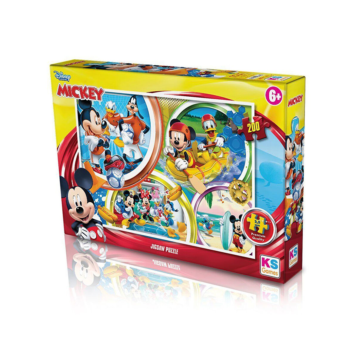 Kız Erkek Çocuk Oyuncak MCH 113 Mickey Mouse 200 Parça Puzzle -KS Puzzle Kız Erkek Çocuk Eğitici Eğitici