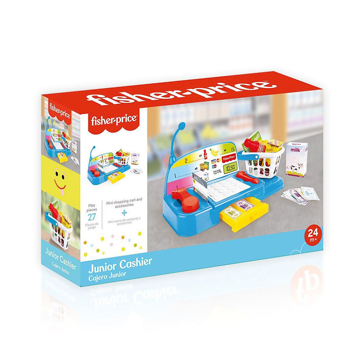 Eğitici Oyuncak 1805 Fisher Price Junior Yazar Kasa / 27 parça / +2 yaş Kız Erkek Çocuk Eğitici