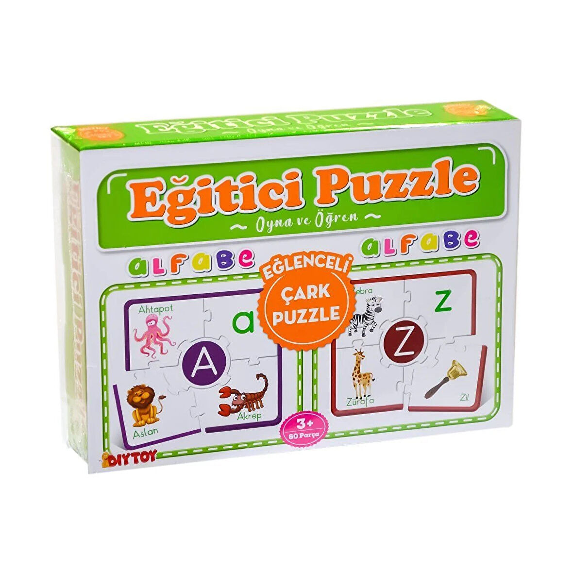 Eğitici Oyuncak 7197 Çark Puzzle Alfabe -Oyna Öğren - Dıytoy Kız Erkek Çocuk Eğitici Eğitici Oyu