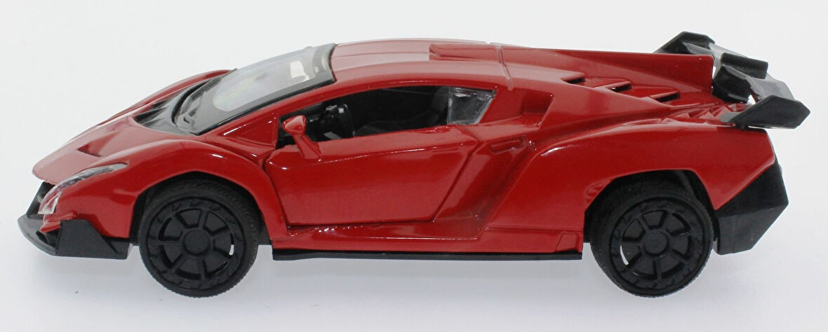 Eğitici Oyuncak Çek Bırak Kırmızı Metal Spor Araba Sl6607B Kız Erkek Çocuk Eğitici Eğitici Oyunc