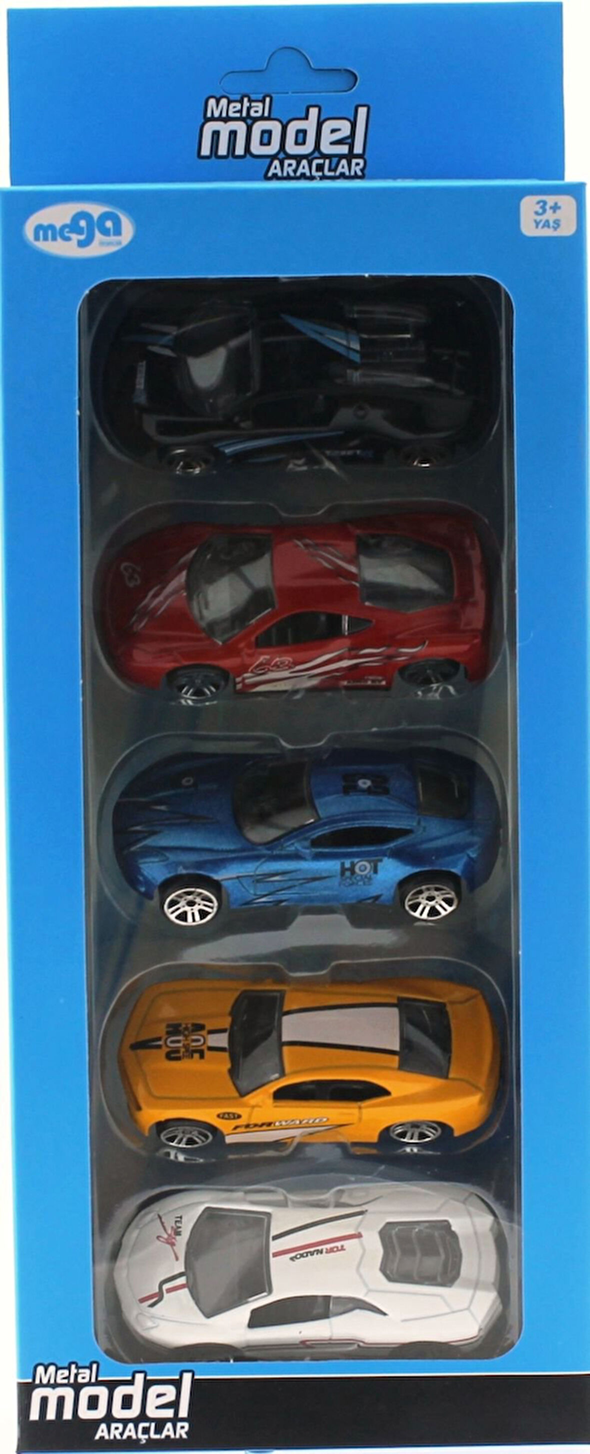 Eğlenceli Oyuncak 5 Li Die Cast Spor Arabalar Tır1025 Kız Erkek Çocuk Eğitici