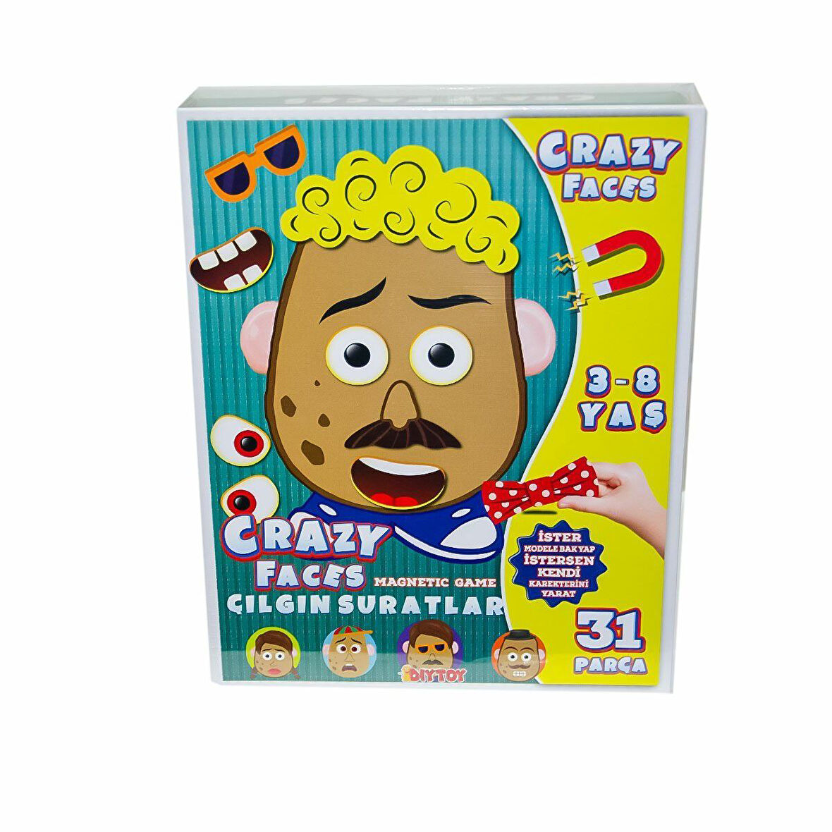 Eğitici Oyuncak 1631546 Eğlenceli Suratlar - Dıy Toy Kız Erkek Çocuk Eğitici