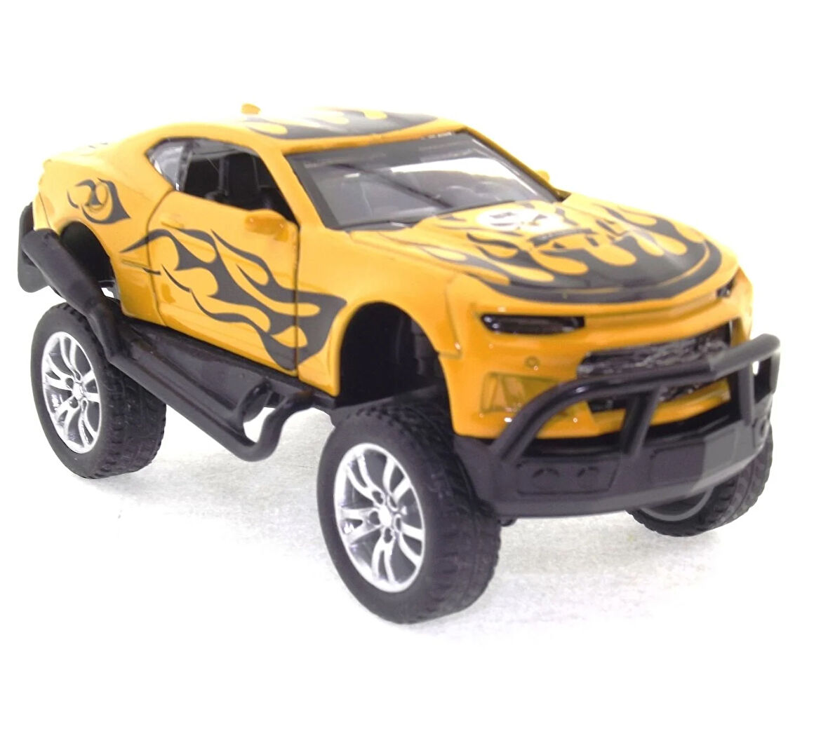 Öğretici Oyuncak Die Cast Çek Bırak Sarı Arazi Aracı Kız Erkek Çocuk Eğitici