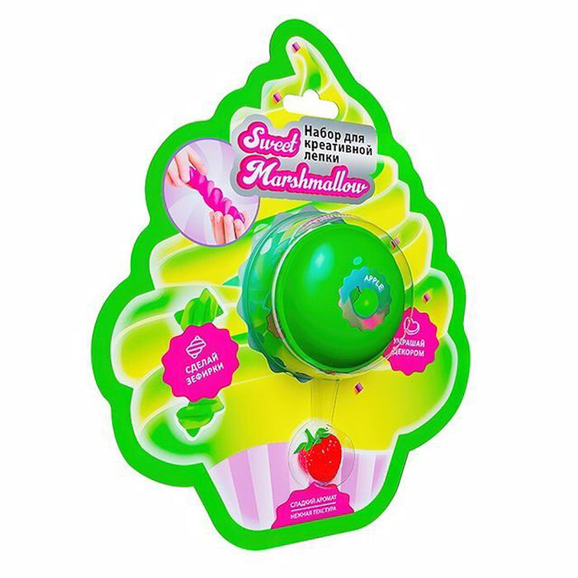 Kız Erkek Çocuk Oyuncak Macaron Kutuda Marshmallow Elma Slime Kız Erkek Çocuk Eğitici