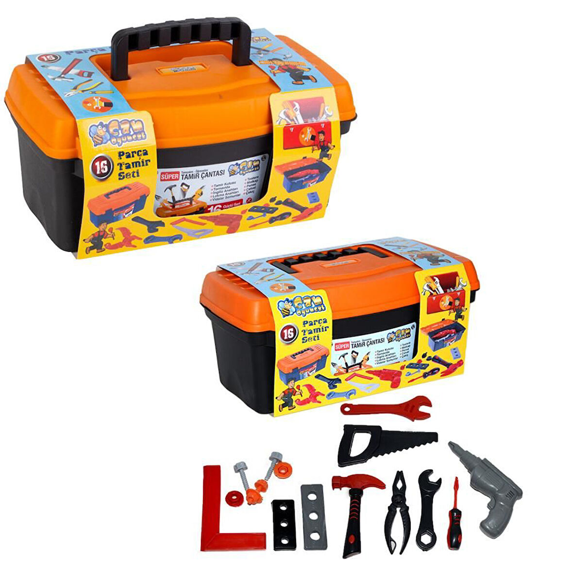 Kız Erkek Çocuk Oyuncak Can Oyuncak Süper Tamir Seti Çantası Kız Erkek Çocuk Eğitici