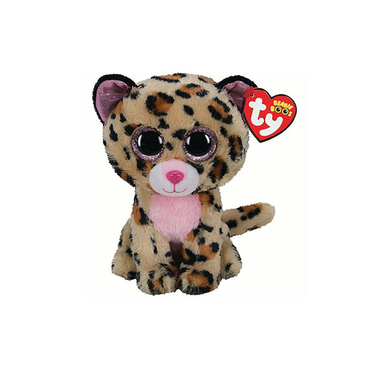 Eğitici Oyuncak TY Beanie Boos Kahverengi Benekli Peluş Leopar Livvie 15cm Kız Erkek Çocuk Eğiticil