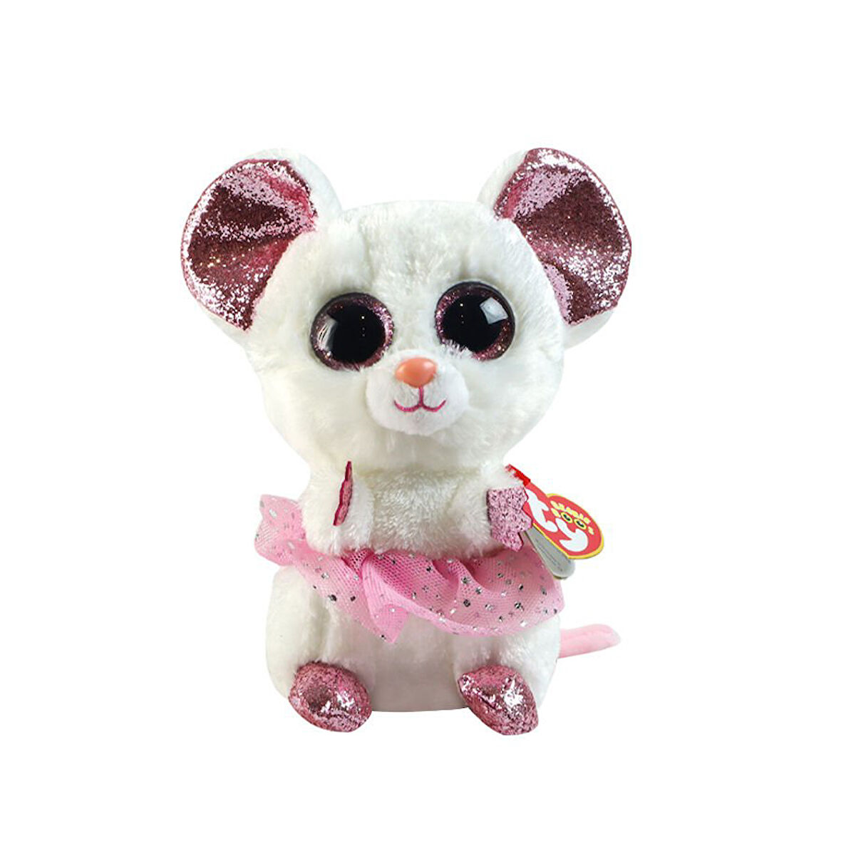 Öğretici Oyuncak TY Beanie Boos Tütülü Peluş Fare Nina 17cm Kız Erkek Çocuk Eğitici Eğitici Oyunc