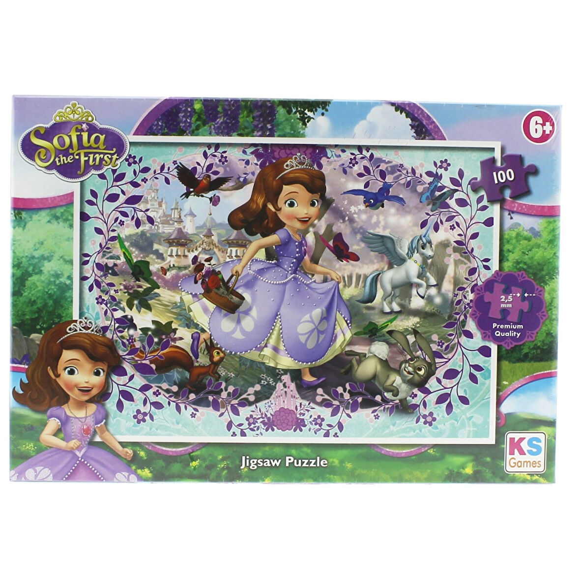 Eğitici Oyuncak KS Puzzle 100 Parça Sofia Kız Erkek Çocuk Eğitici