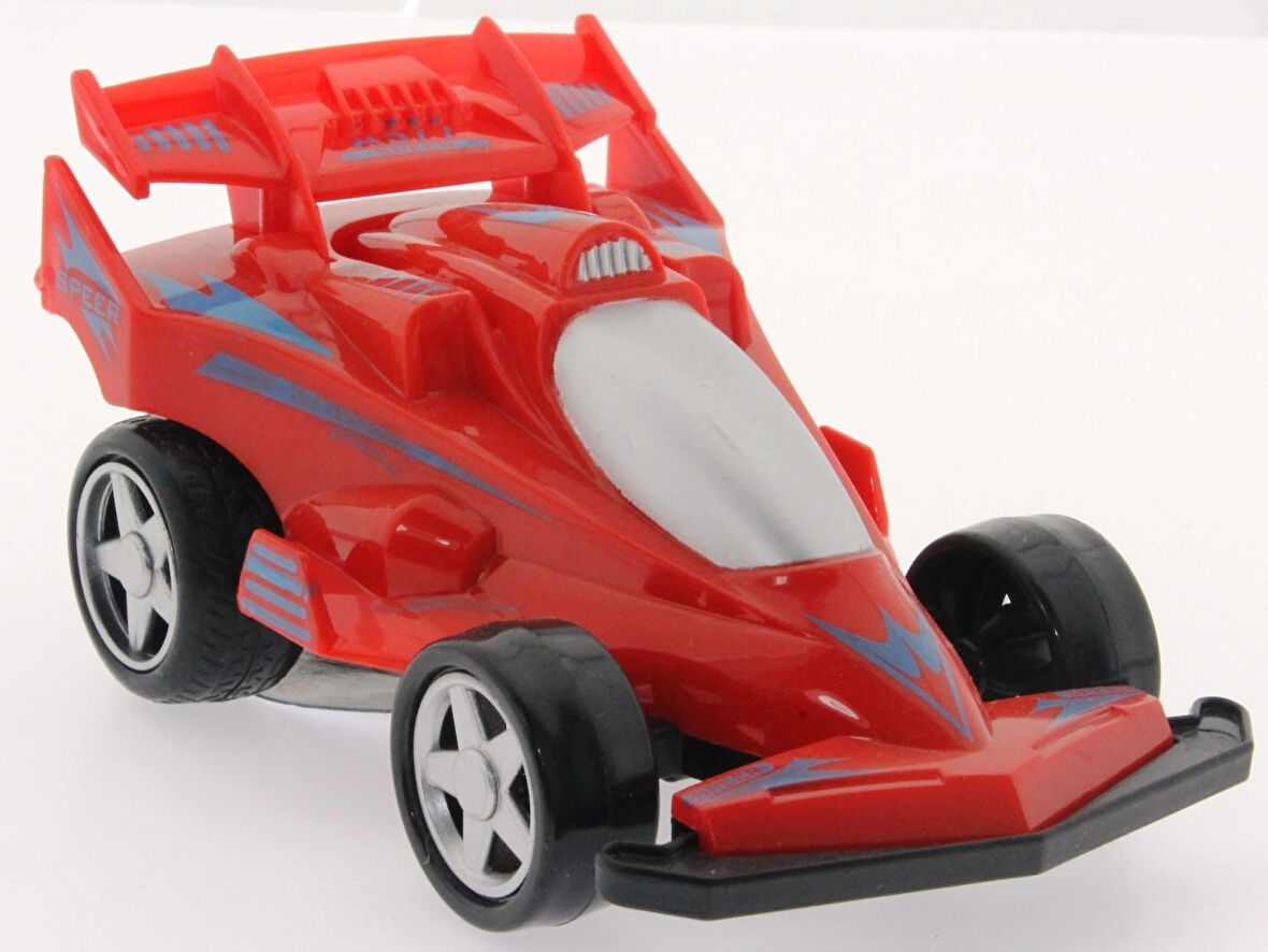 Öğretici Oyuncak Sürtmeli Kırılmaz Kırmızı Formula Kız Erkek Çocuk Eğitici