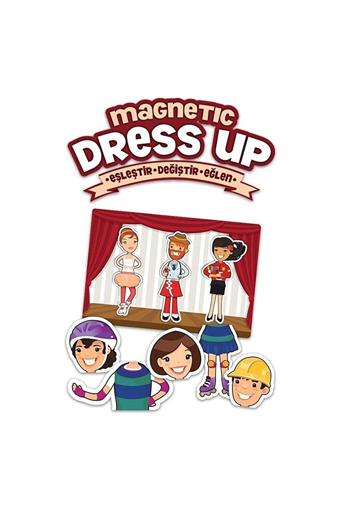 Kız Çocuk Oyuncak Erkek Çocuk Oyuncak KS Game Mıknatıslı Kıyafet Eşleştir Değiştir Eğlen Eğitici Oyu