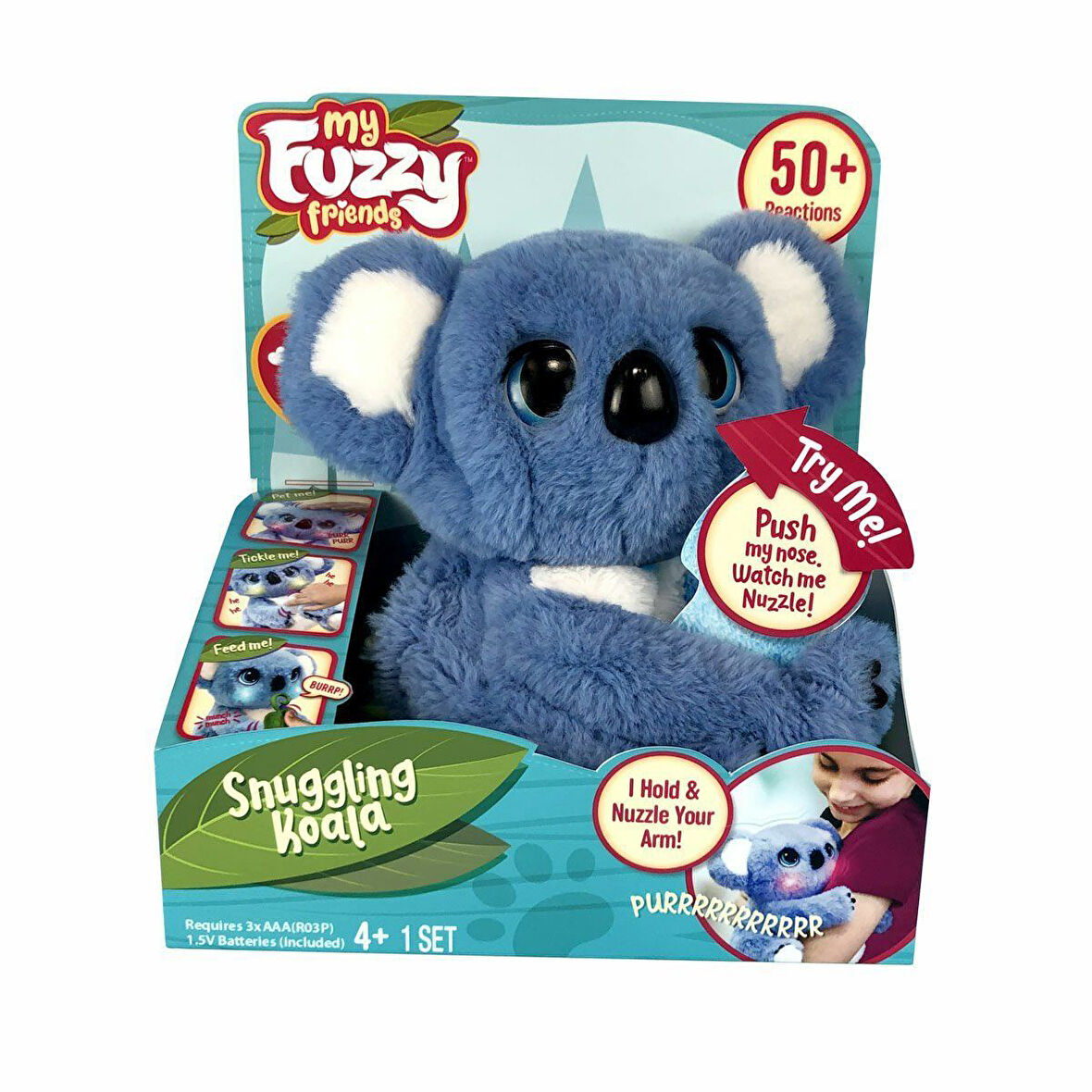 Eğitici Oyuncak MYN00101 My Fuzzie Friends Sesli ve Işıklı Koala 25cm - 18295 Kız Erkek Çocuk Eğitici Öğretici Oyunc