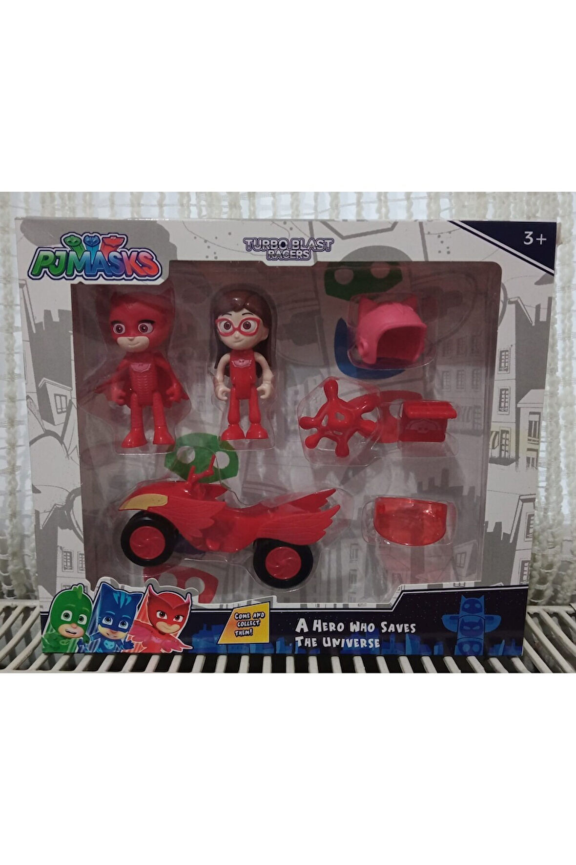 Eğitici Öğretici Çocuk Oyuncaklar Oyuncak Pjmasks Turbo Blast Racers Owletto Karakter Figür Oyuncak