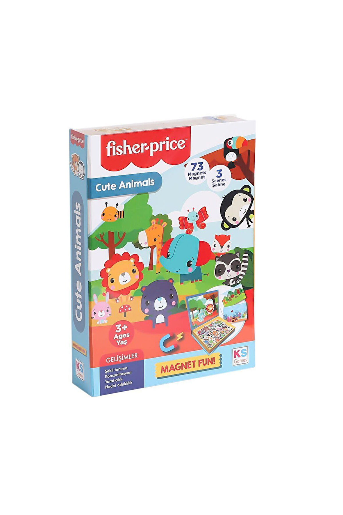 Kız Çocuk Oyuncak Erkek Çocuk Oyuncak FP 13408 Baby Puzzle Cute Animals -KS Puzzle Eğitici Oyuncakla