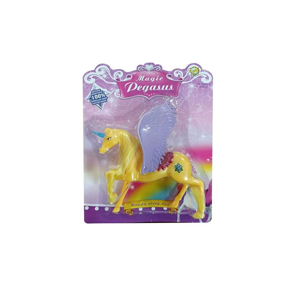 Eğitici Oyuncak Kartela Kanatlı At Kız Erkek Çocuk Eğitici