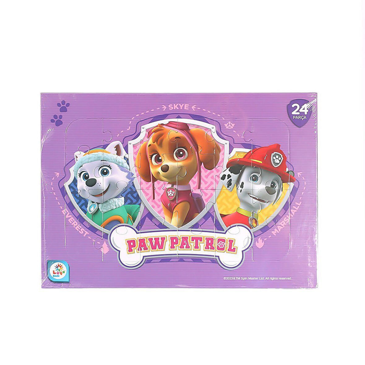 Kız Erkek Çocuk Oyuncak PW7917 Paw Patrol Frame Puzzle 24 Parça Kız Erkek Çocuk Eğiticil