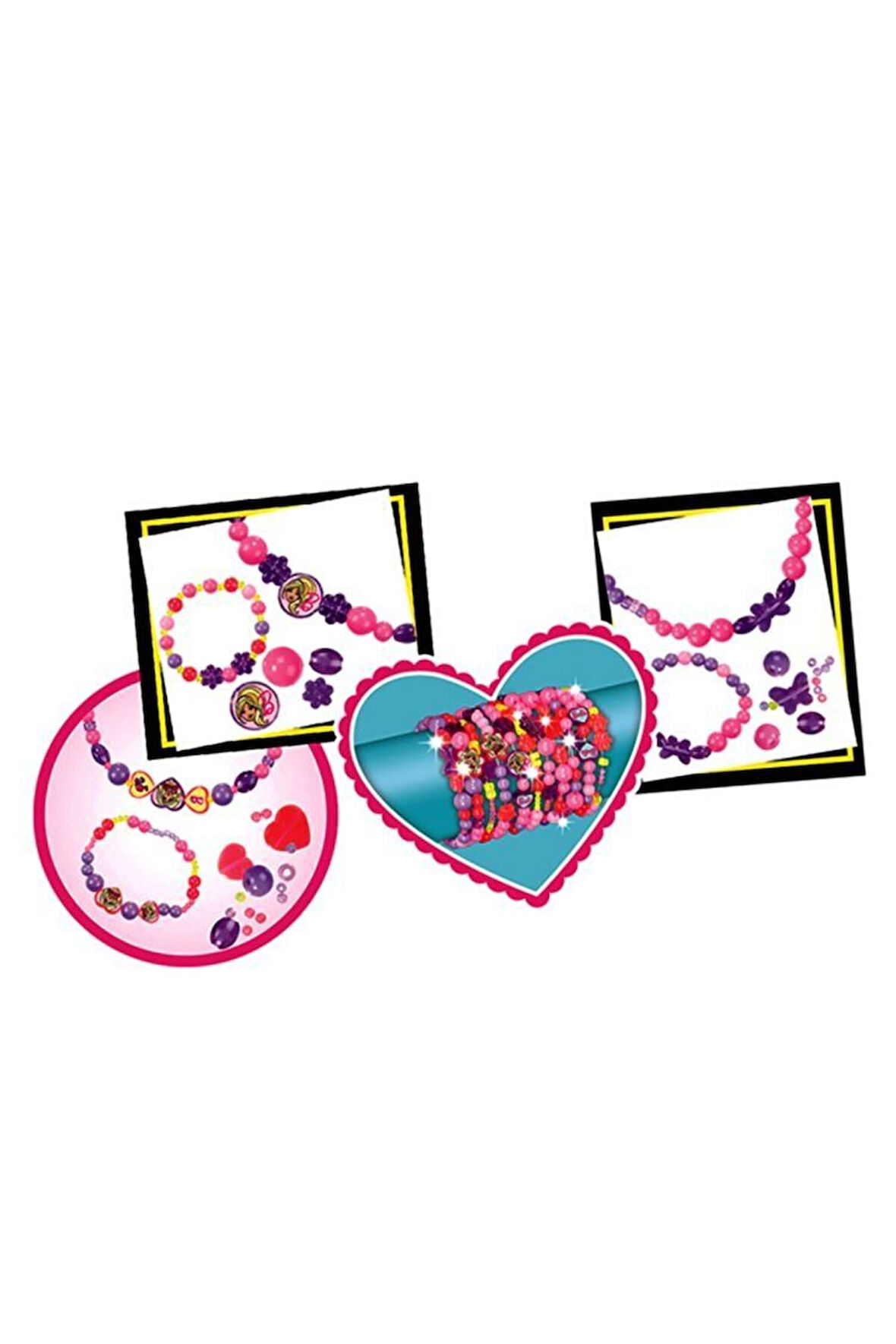 Kız Çocuk Oyuncak Erkek Çocuk Oyuncak Dede Çantalı Boncuk Takı Seti Eğitici Oyuncaklar