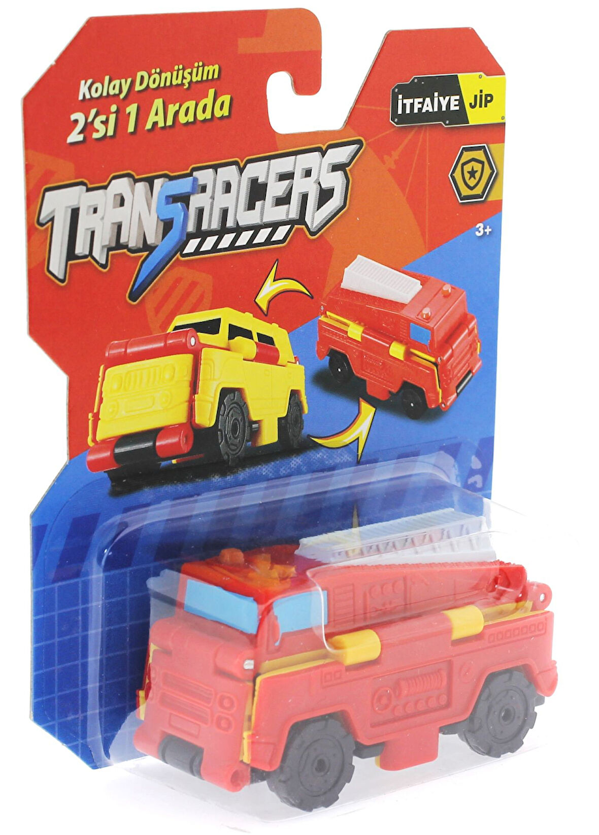 Eğitici Oyuncak Transracers Dönüşen Araçlar İtfaiye / Jip Kız Erkek Çocuk Eğitici Eğitici Oyunca