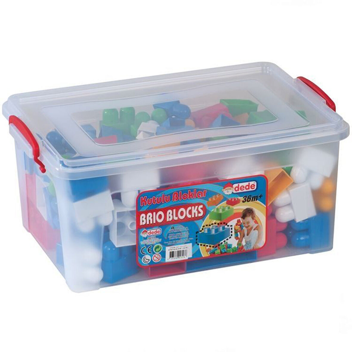 Öğretici Oyuncak Dede Kutulu Bloklar 250 Parça No:4 Kız Erkek Çocuk Eğitici