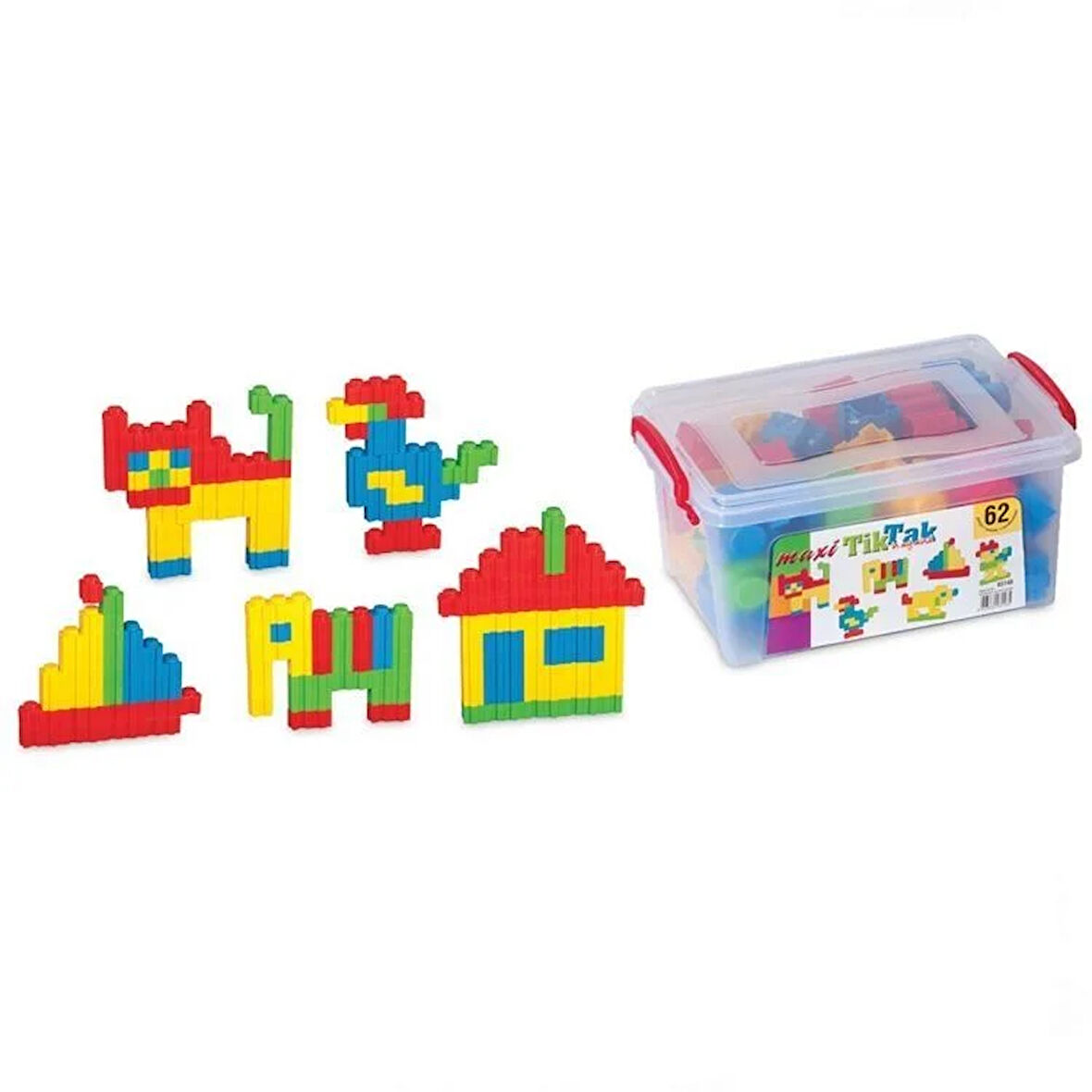 Kız Erkek Çocuk Oyuncak Dede Maxi Tiktak Küçük Boy 62 Parça Kız Erkek Çocuk Eğitici