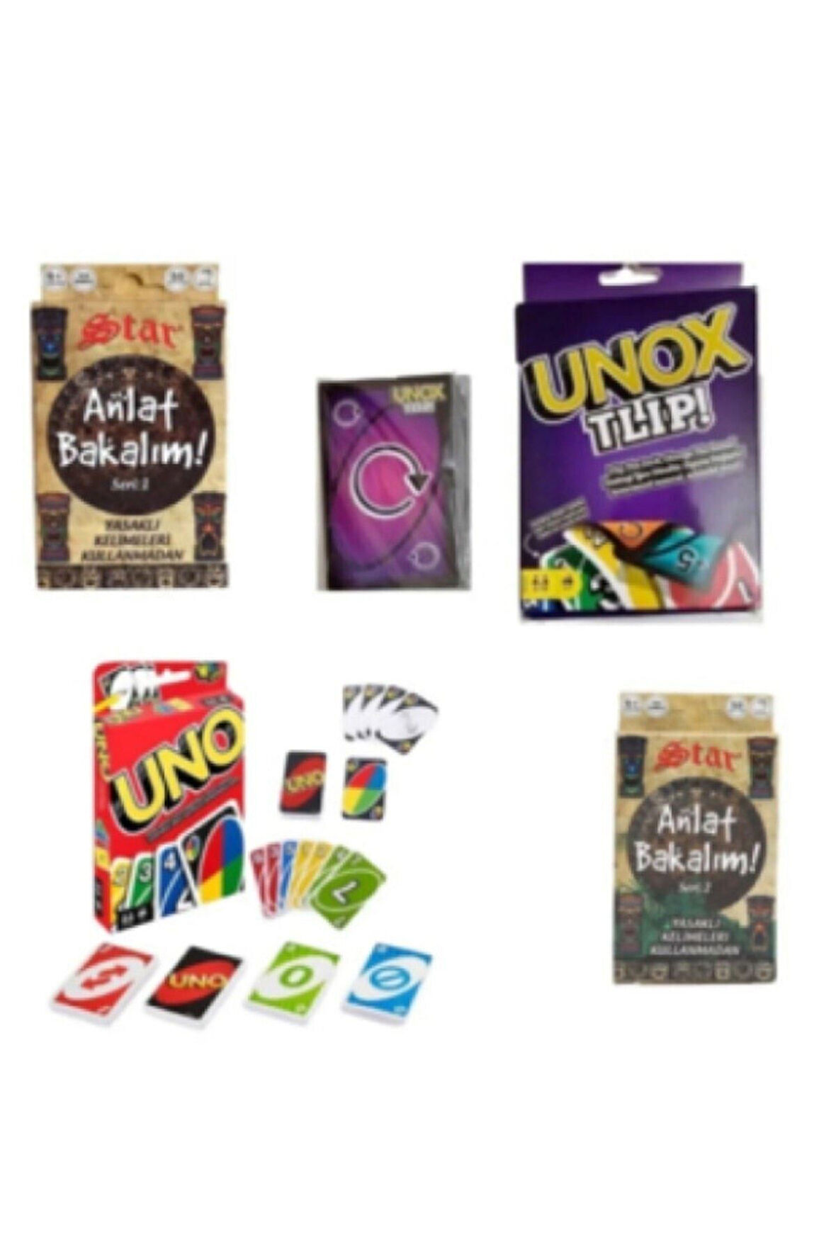 Eğitici Öğretici Çocuk Oyuncaklar Uno Unox Anlat Bakalım Seri 1 Ve 2 Seri 4lü Set