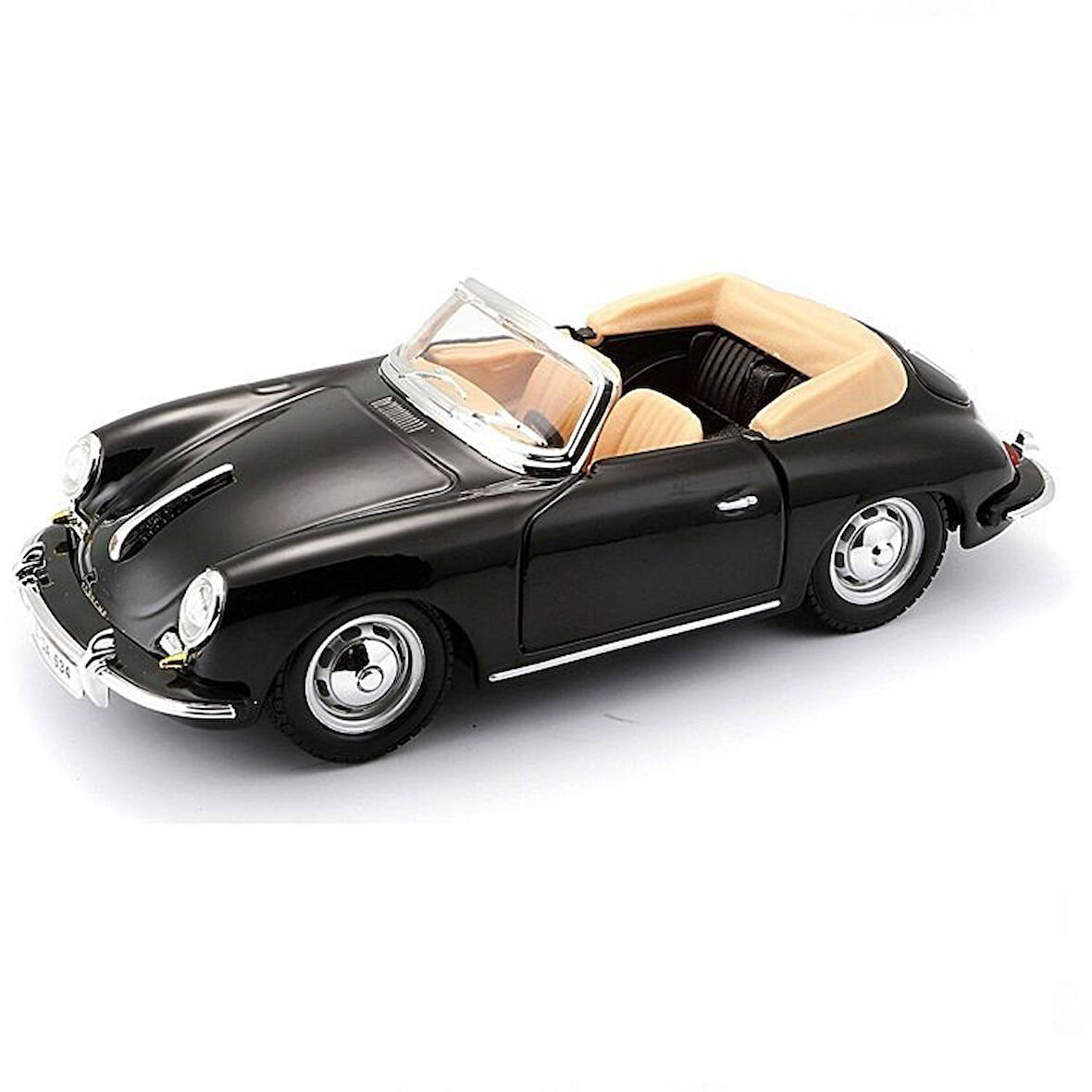 Kız Erkek Çocuk Oyuncak Bburago 1:24 Porsche 356B Cabriolet 1961 Model Araba Kız Erkek Çocuk Eğitici Eği