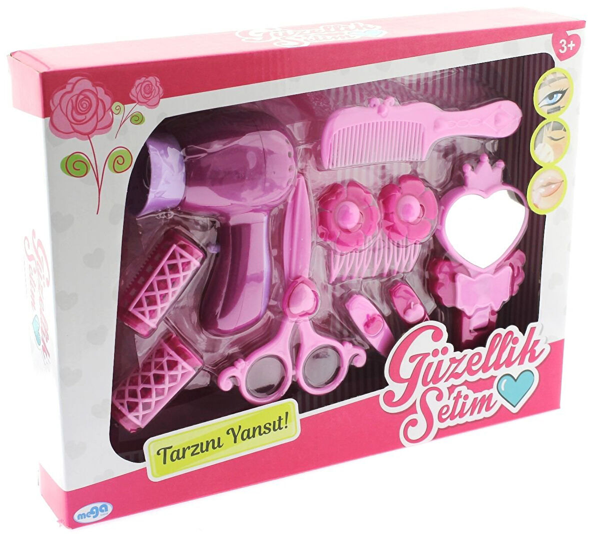 Öğretici Oyuncak Fön Makinası Oyuncak Güzellik Setim Kız Erkek Çocuk Eğitici