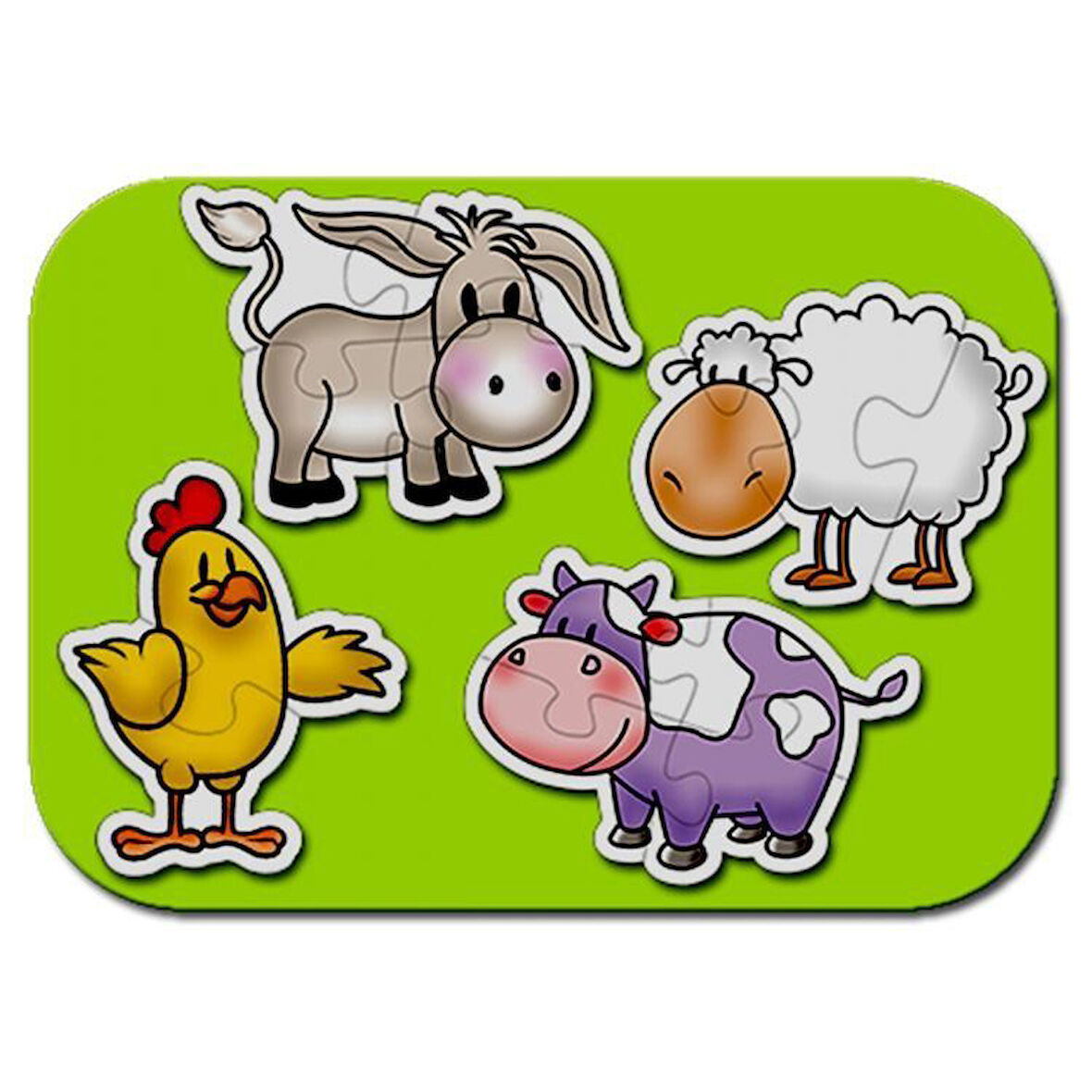 Eğitici Oyuncak Baby Puzzle Farm Kız Erkek Çocuk Eğitici