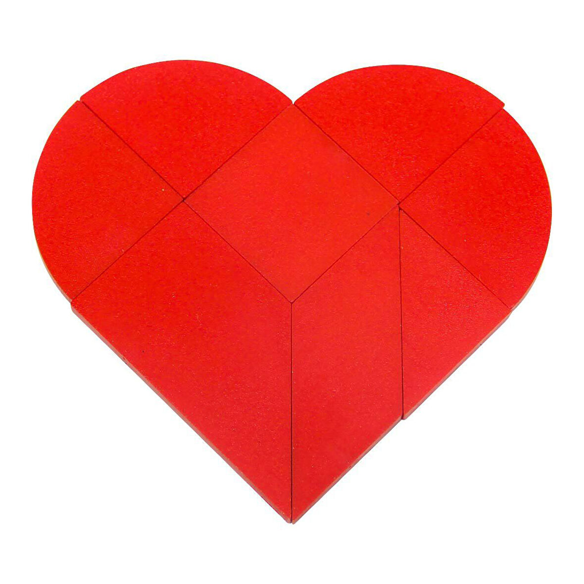 Öğretici Oyuncak Kalp Tangram Kız Erkek Çocuk Eğitici